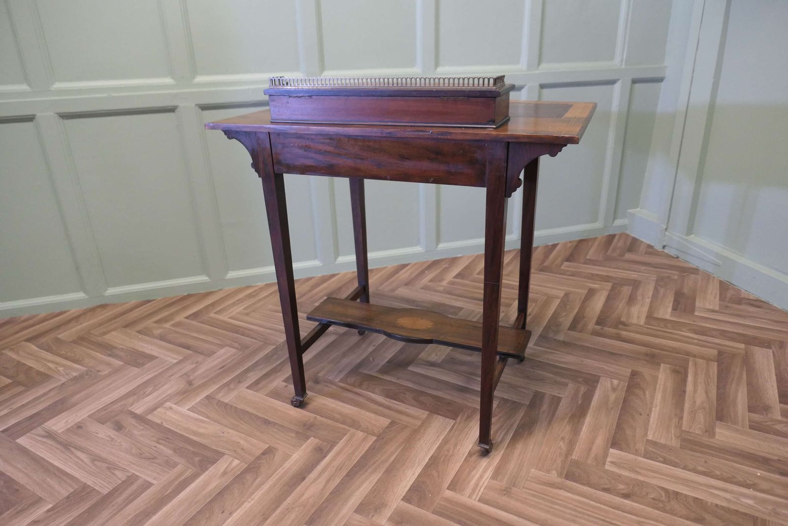 photo furniture Edwardian Satin Walnut Ladies Writing Desk