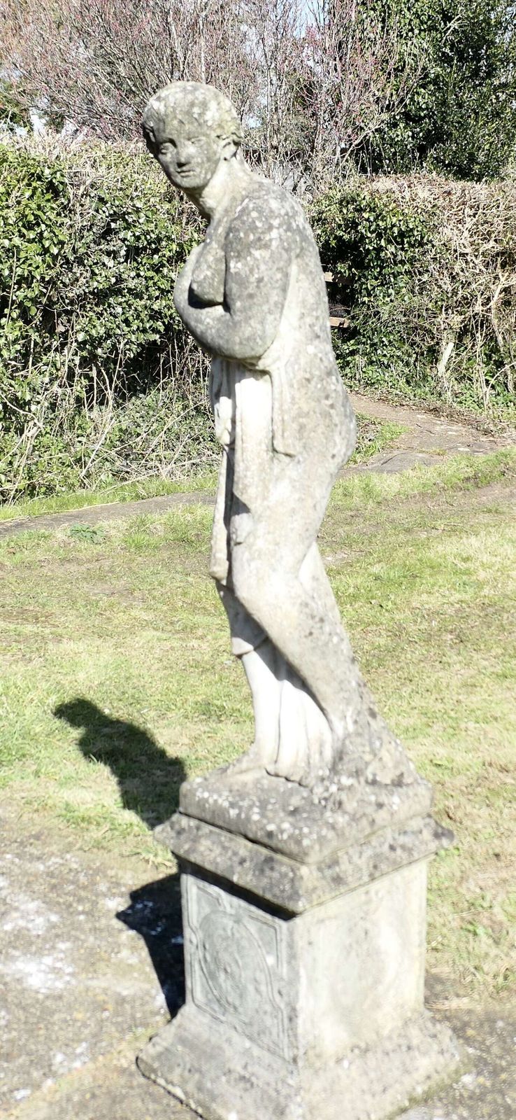 Large Weathered Garden Statue Of Venus photo for sale