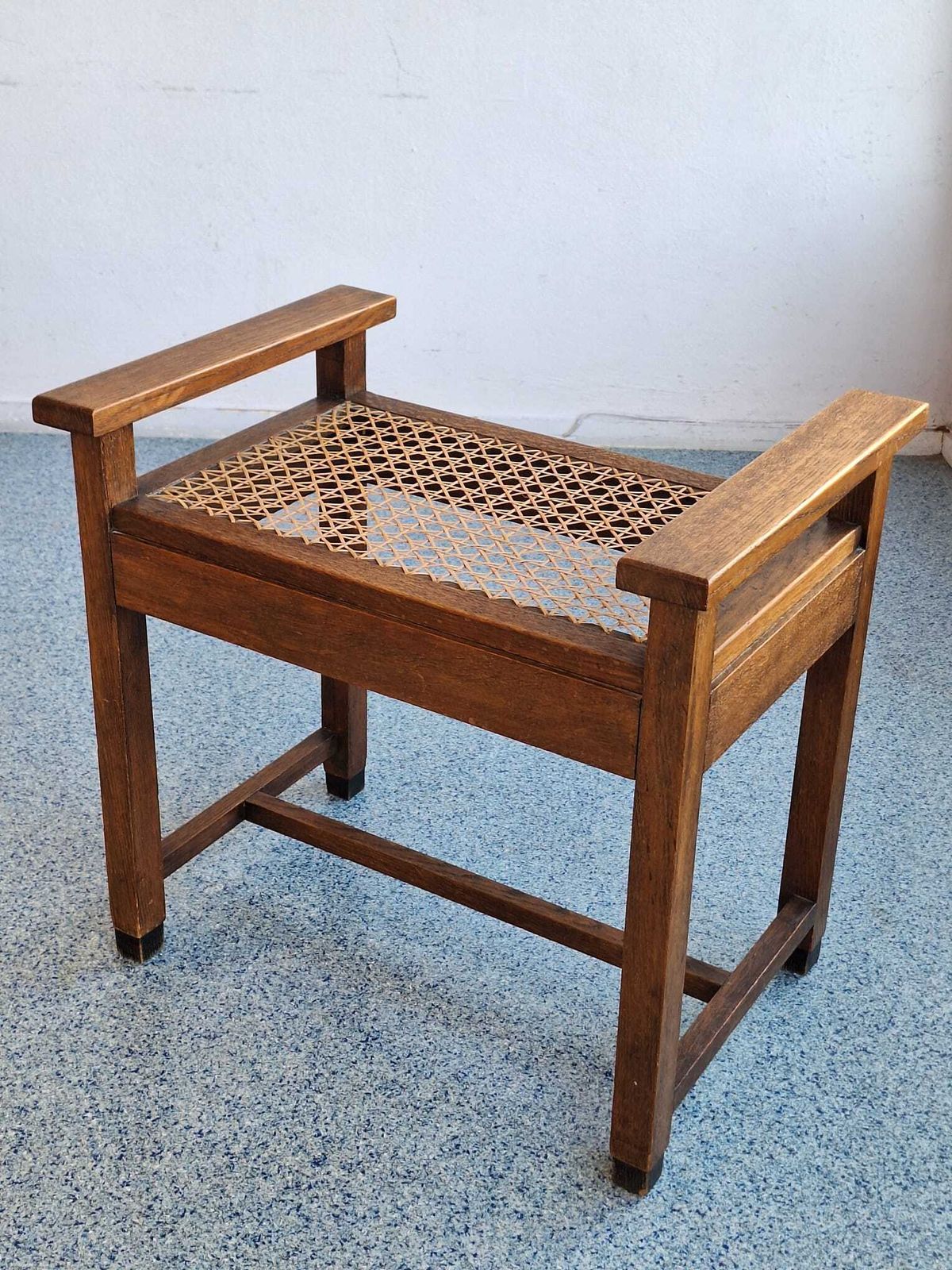 Set Of Two Low Chairs And Coffee Table From The Amsterdam School/ Art Deco Circa 1930s. photo vinterior
