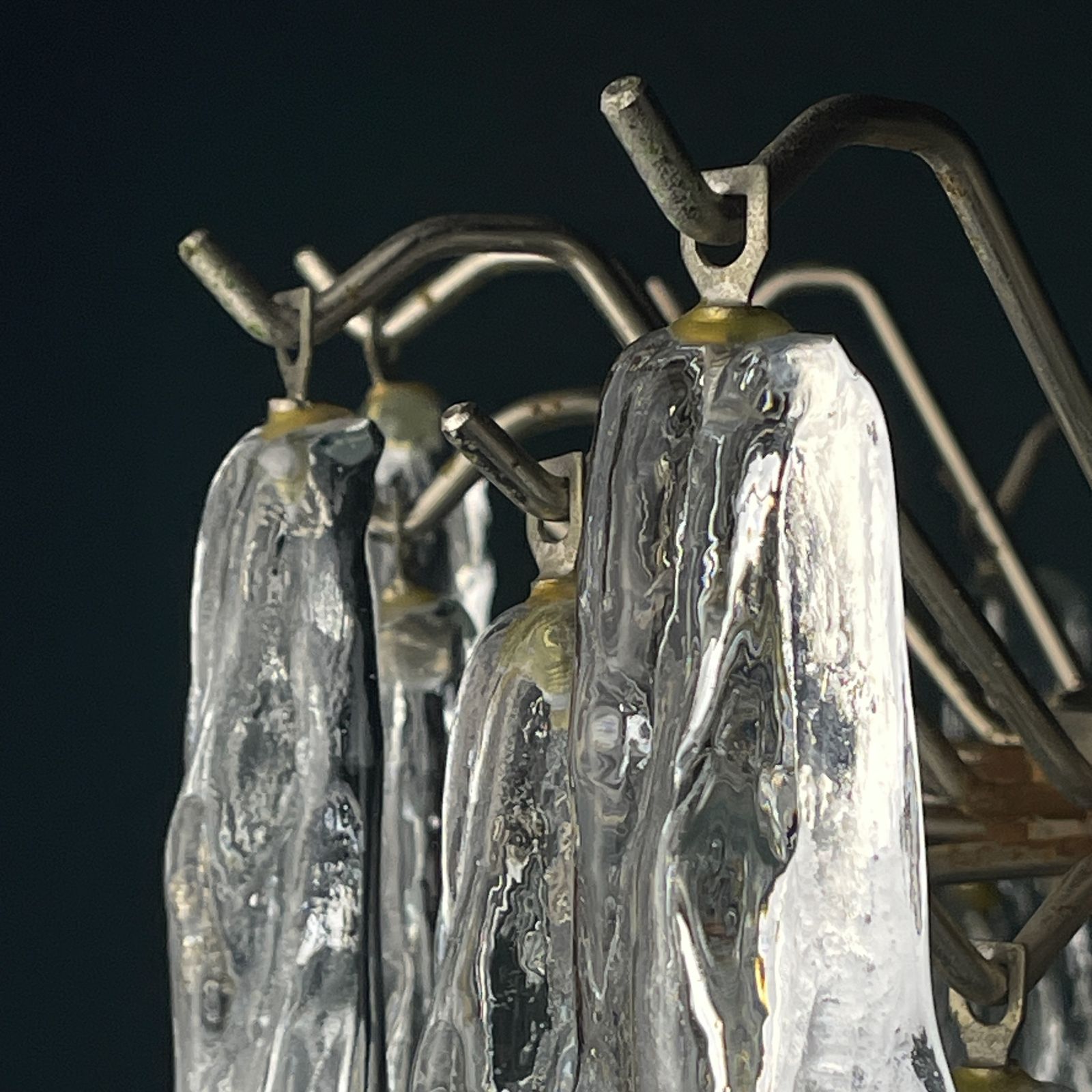 Original Murano Glass Chandelier By J. Kalmar, Austria 1960s photo 4300.0