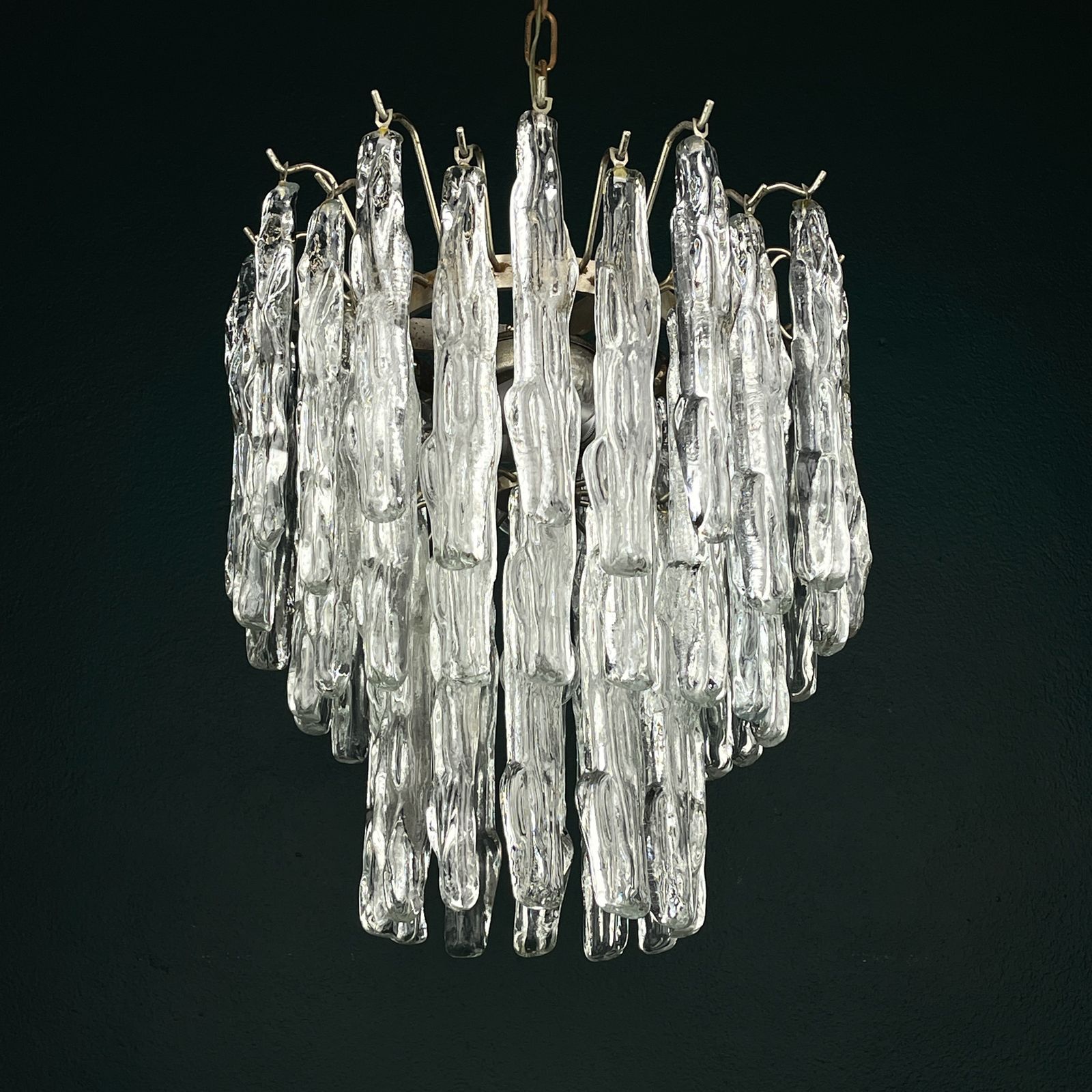Original Murano Glass Chandelier By J. Kalmar, Austria 1960s