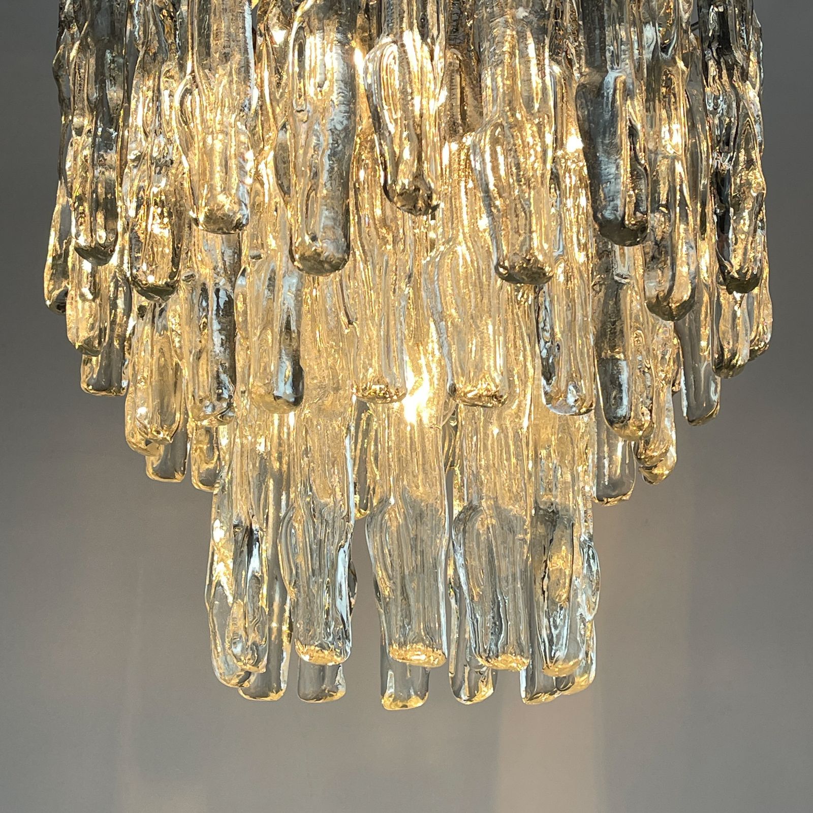 Original Murano Glass Chandelier By J. Kalmar, Austria 1960s photo vintage