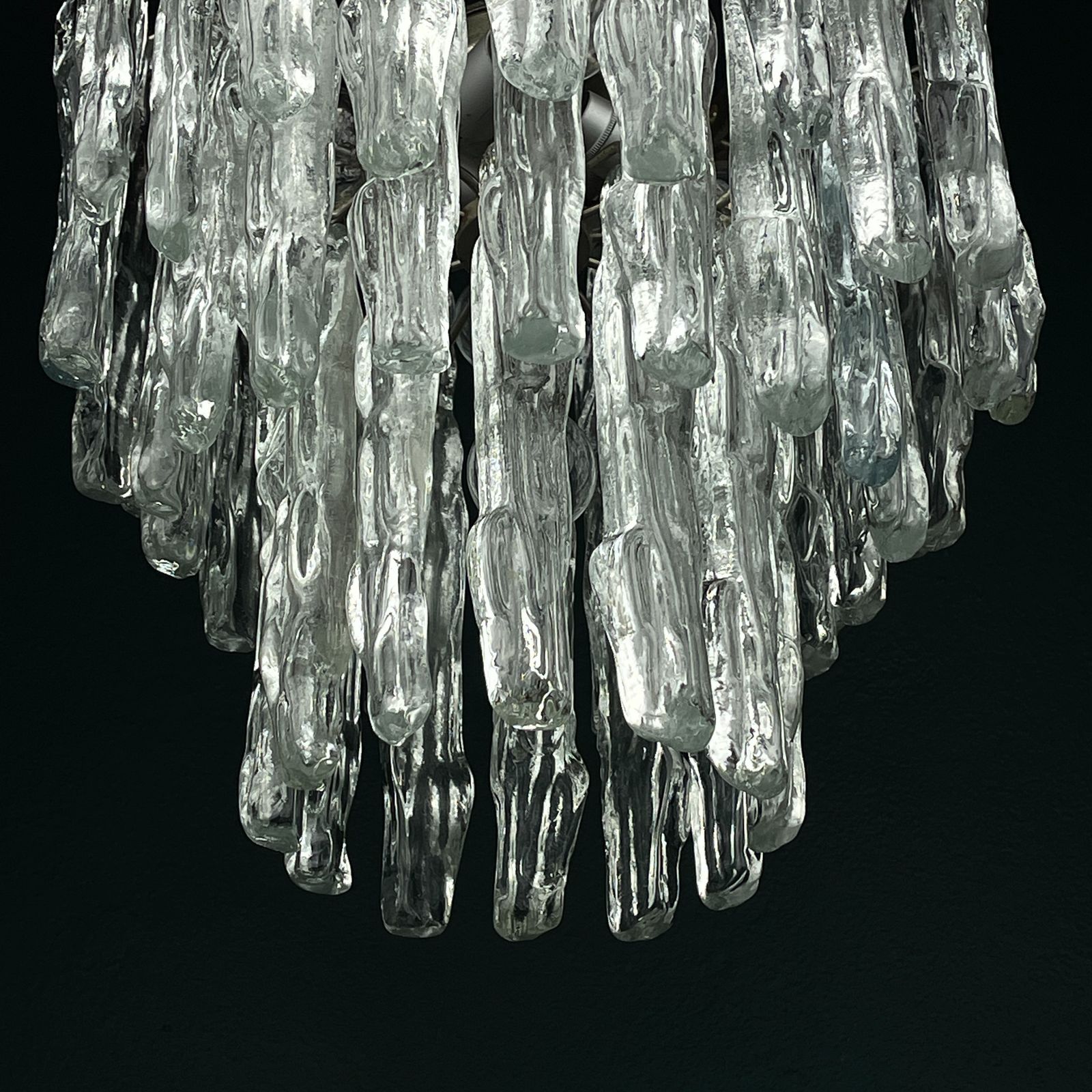 Lighting Original Murano Glass Chandelier By J. Kalmar, Austria 1960s photo