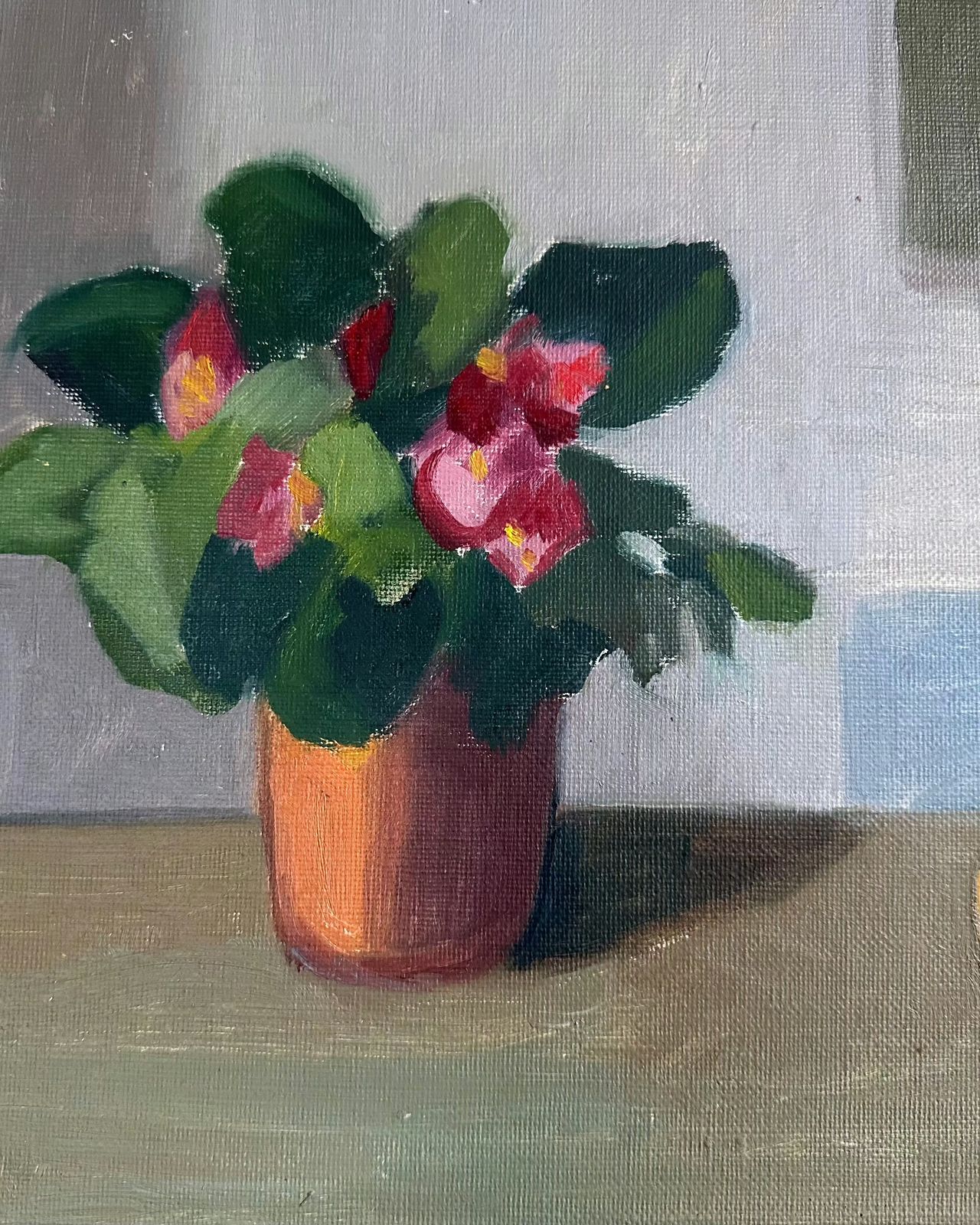 Still Life Oil Painting, Mid 20th Century photo furniture