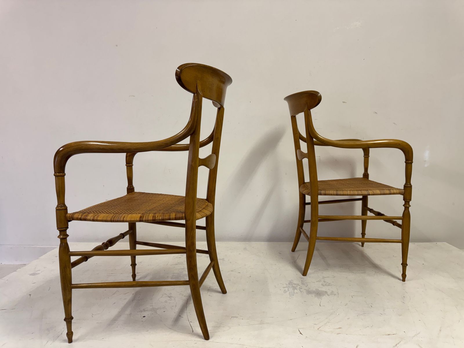 Set Of Six Chiavari Companino Armchairs By Fratelli Levaggi photo for sale