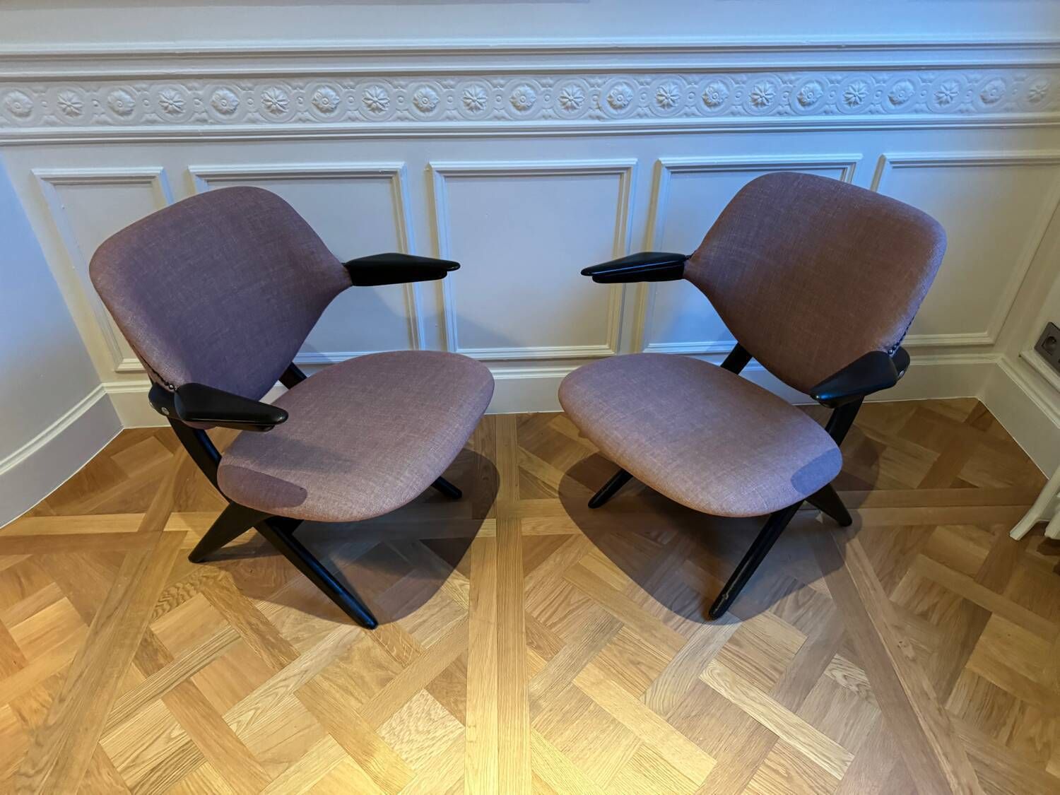 Pair Of Louis Van Teeffelen Armchairs For Webe photo 2047.0