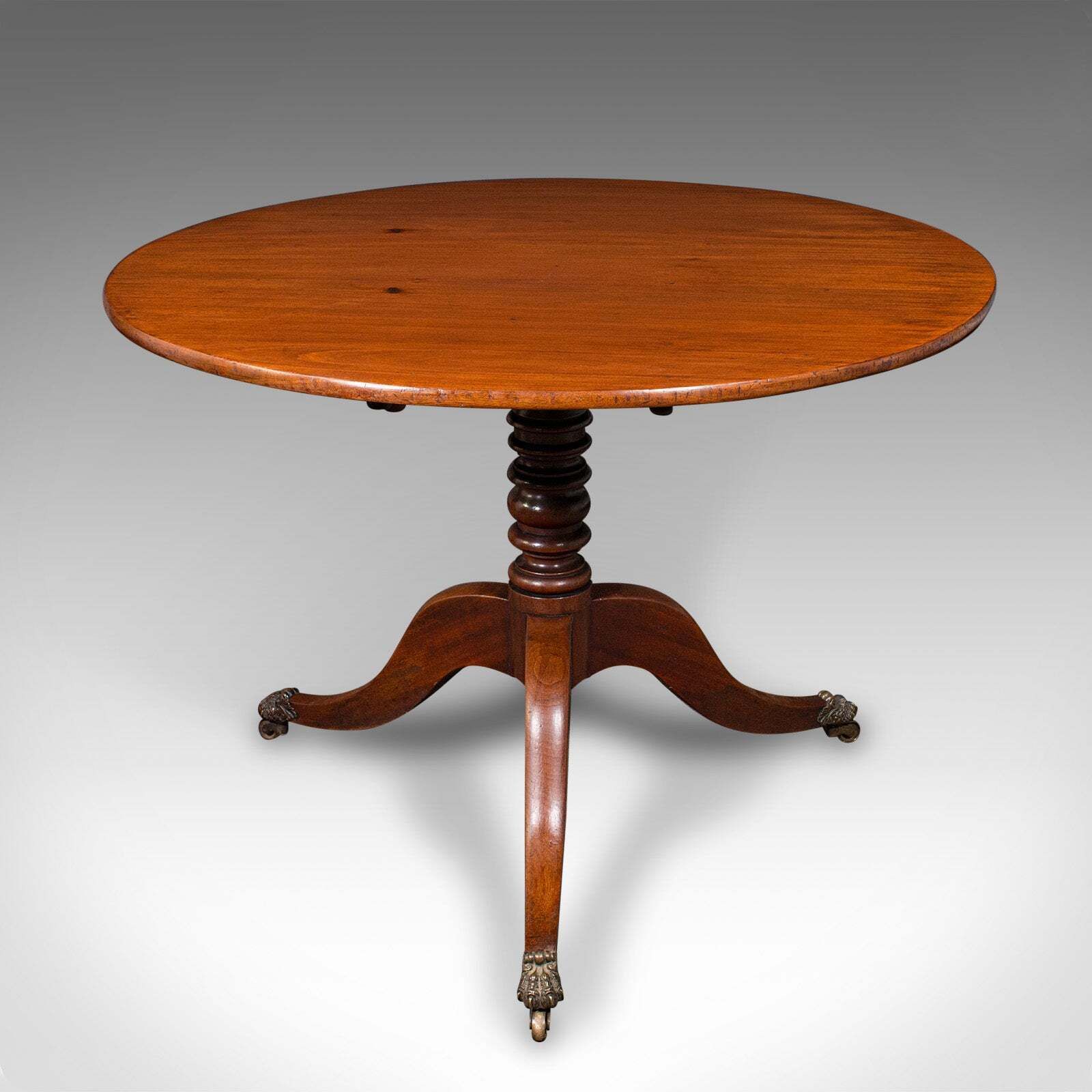 4 Seat Antique Supper Table, English, Tilt Top, Occasional, Breakfast, Regency photo 2450.0