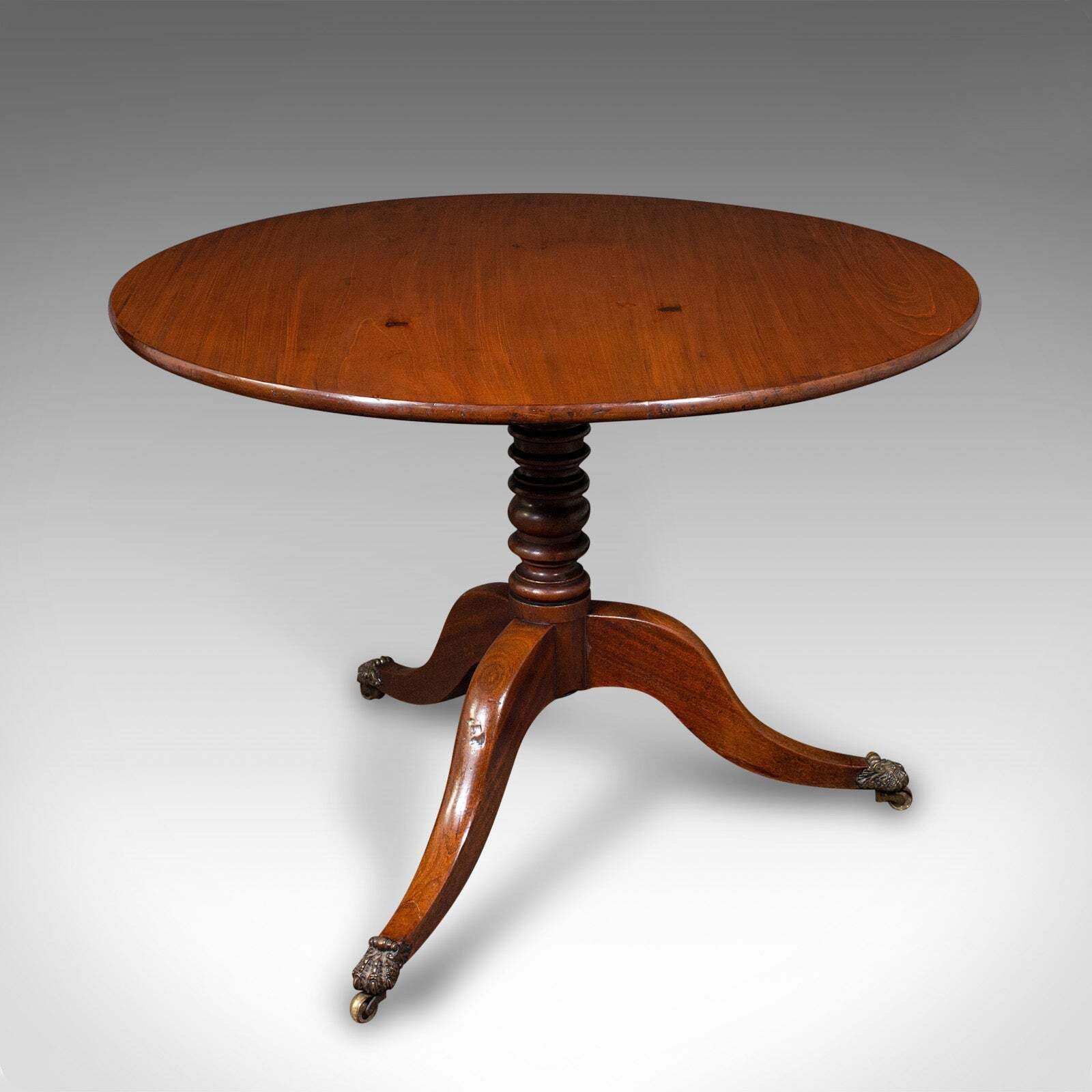 4 Seat Antique Supper Table, English, Tilt Top, Occasional, Breakfast, Regency photo vinterior