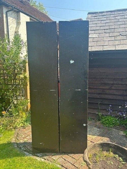 Pair Of Vintage Metal Pigeon Holes photo furniture