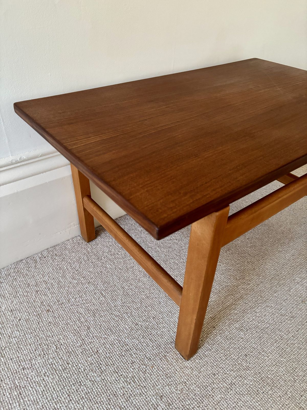 Mid Century Danish Teak & Oak Coffee Table By Hans J Wegner For Getama photo Furniture