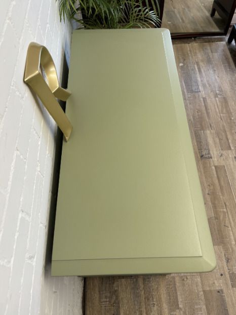 Stag Minstrel Chest Of 4 Over 2 Drawers Painted Green photo Furniture