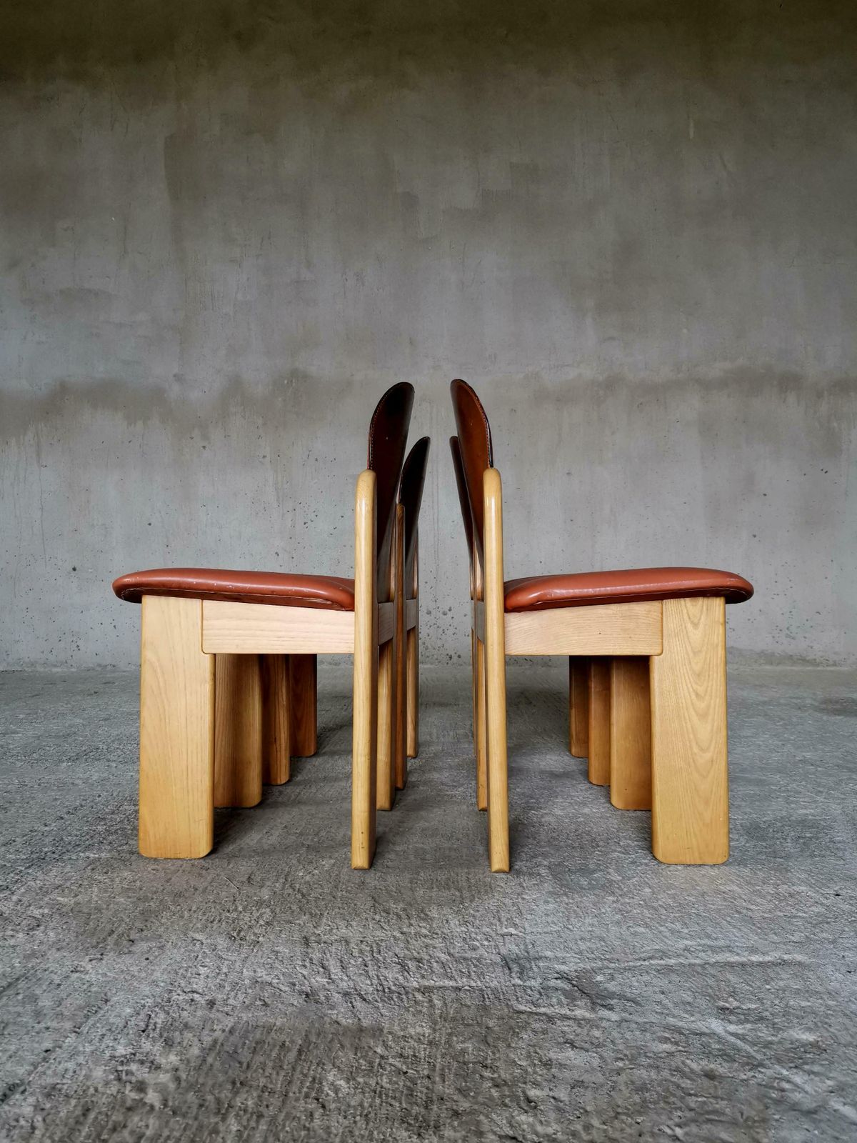 Furniture Set Of 4 Dining Chairs Design By Silvio Coppola For Fratelli Montina Italy 1970s photo