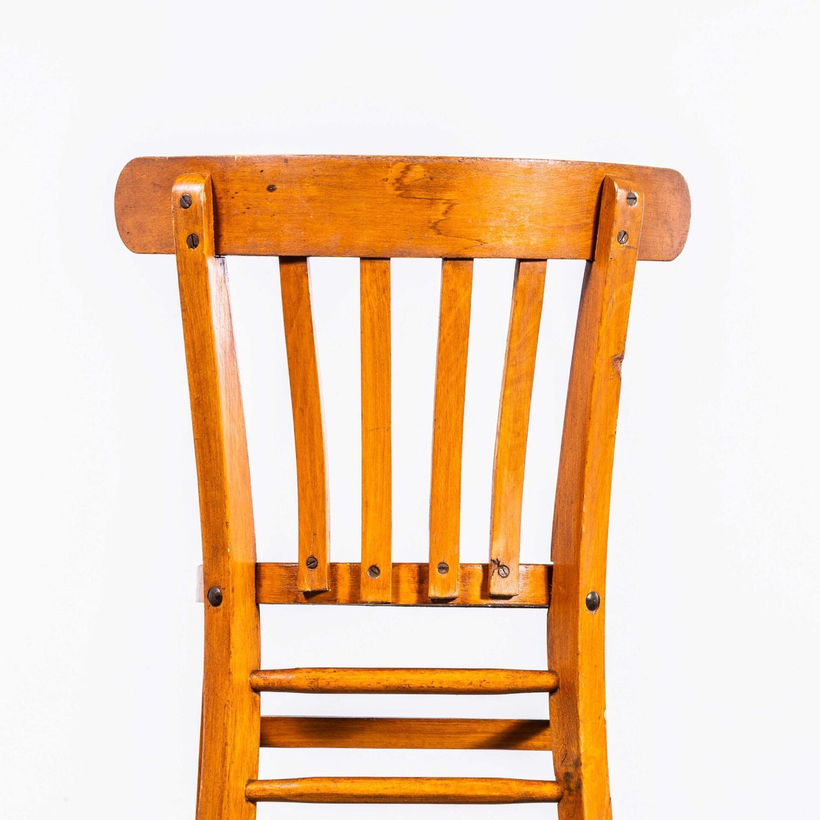 1950’s Luterma Honey Oak Bentwood Farmhouse Dining Chairs – Set Of Six photo 894.0