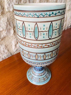 photo for sale Mid Century Ceramic Vase By Louis Bacculini, Vallauris, 1960s