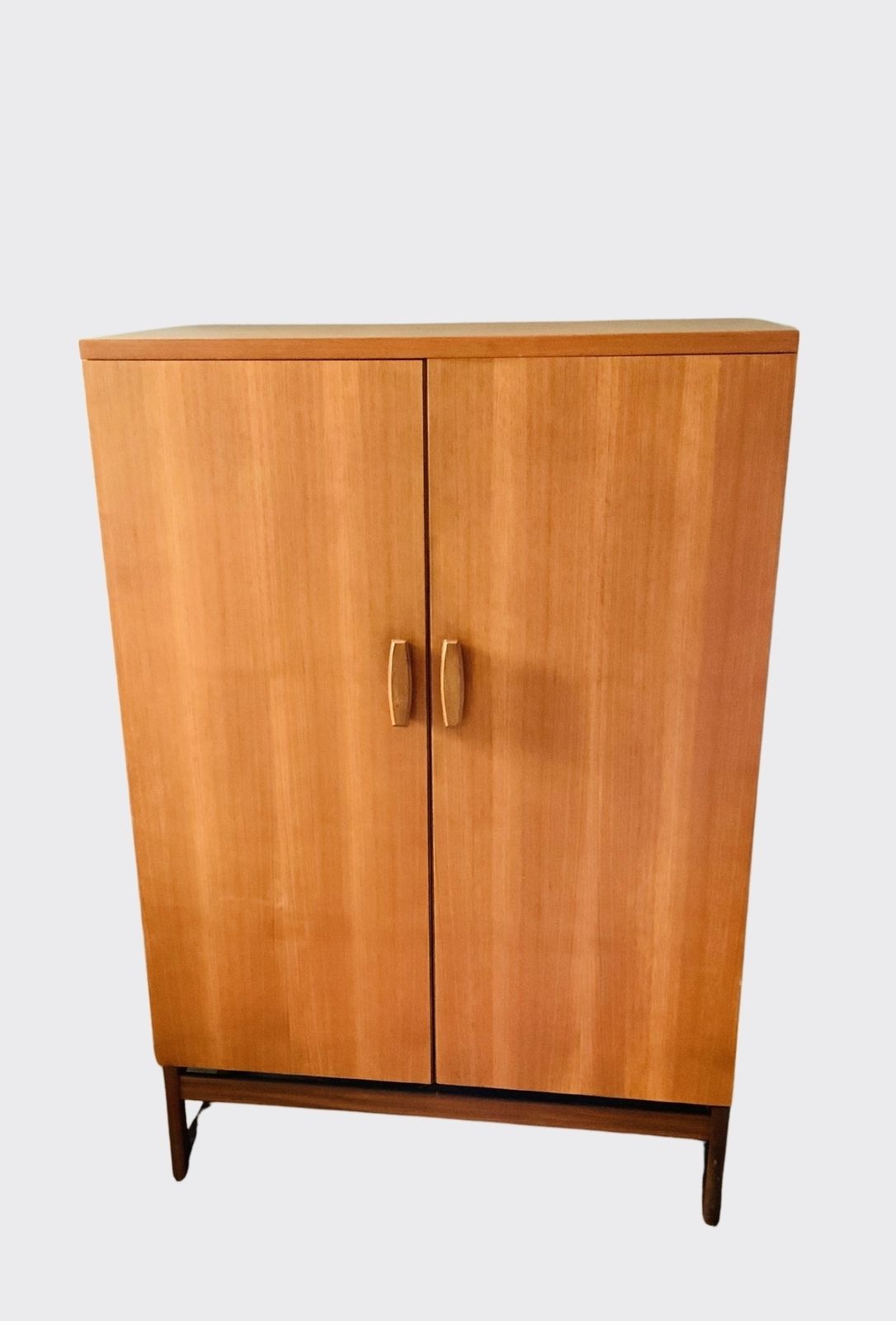 Rare G Plan Quadrille Teak Gentleman’s Wardrobe/Armoire photo buy