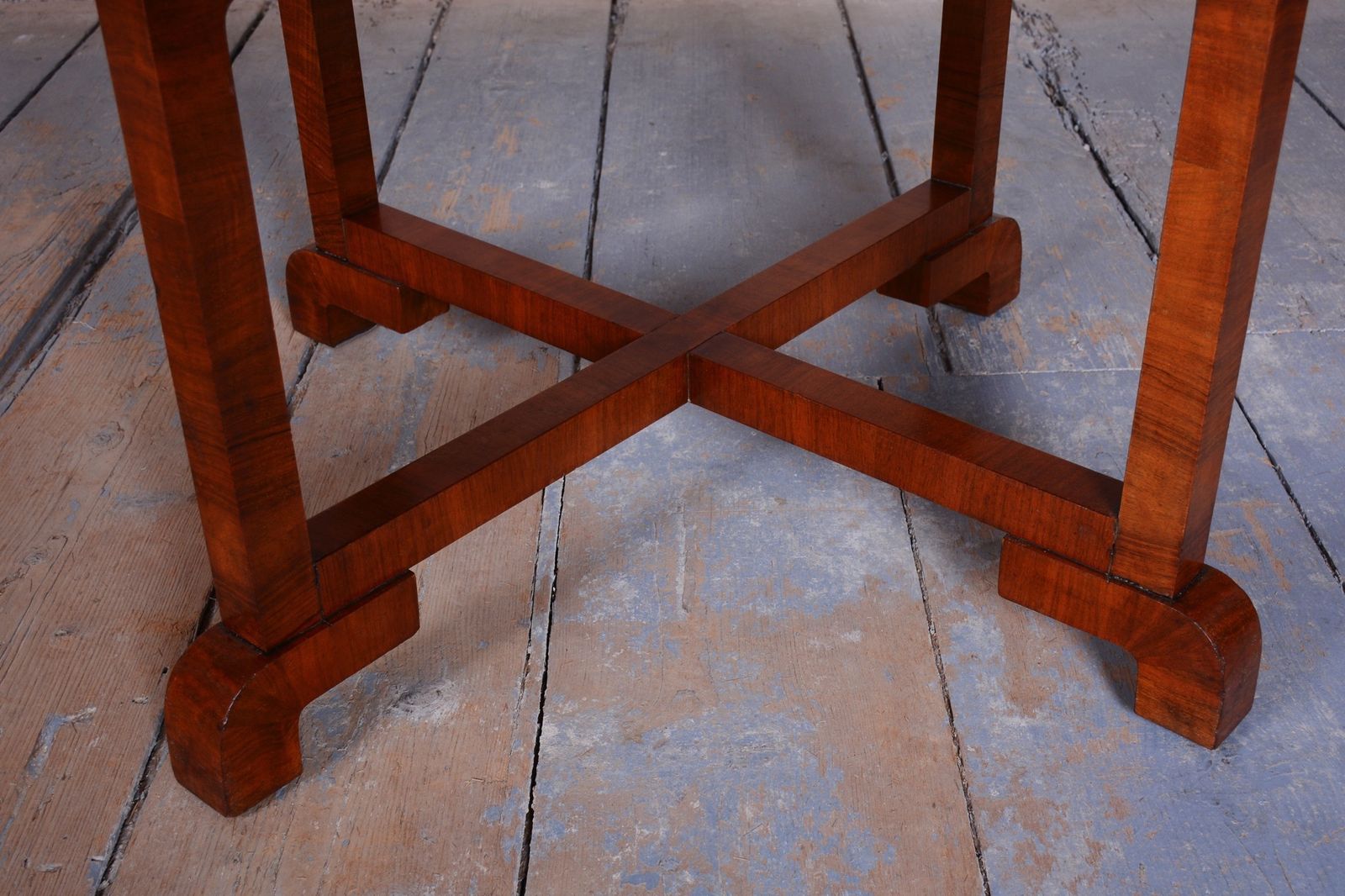Restored Art Deco Table, By Halabala, Up Závody, Walnut, Lacquer, Czech, 1920s photo 1200.0