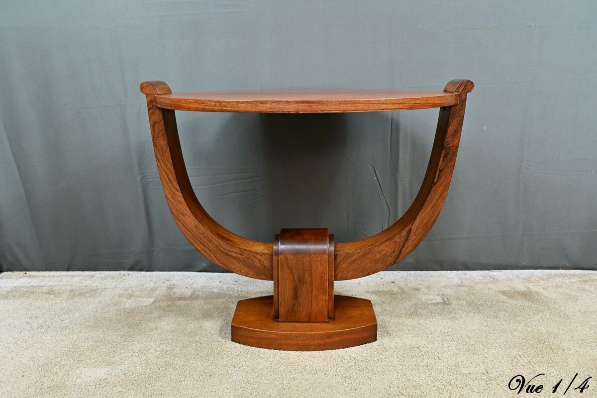 photo for sale Rosewood Coffee Table, Attributed To A. Arbus, Art Deco – 1930