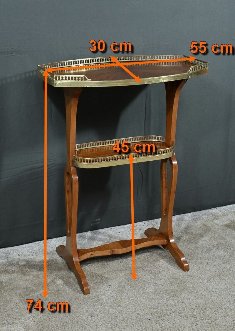 Furniture Louis XVI Style Mahogany Veneer Coffee Table – Late 19th Century photo