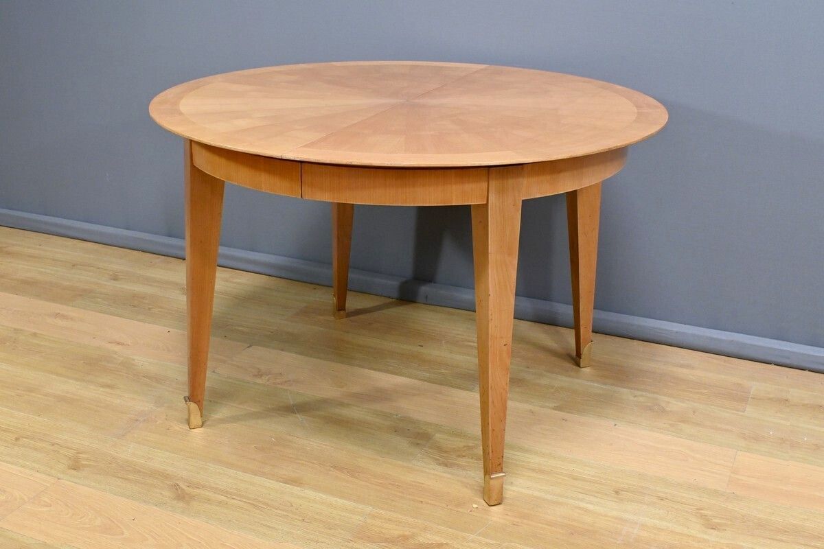 Table For 4 To 10 People In Cherry Wood – 1950 photo for sale