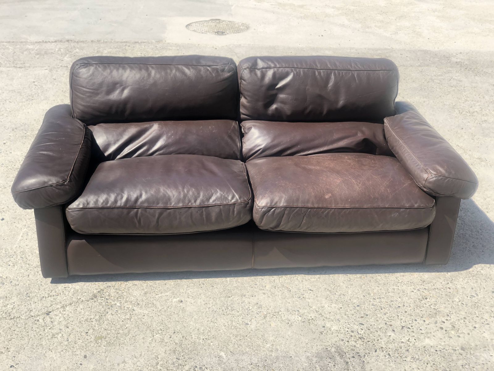 Furniture Leather Sofa Model "Petronio" By Tito Agnoli For Poltrona Frau 1970 photo