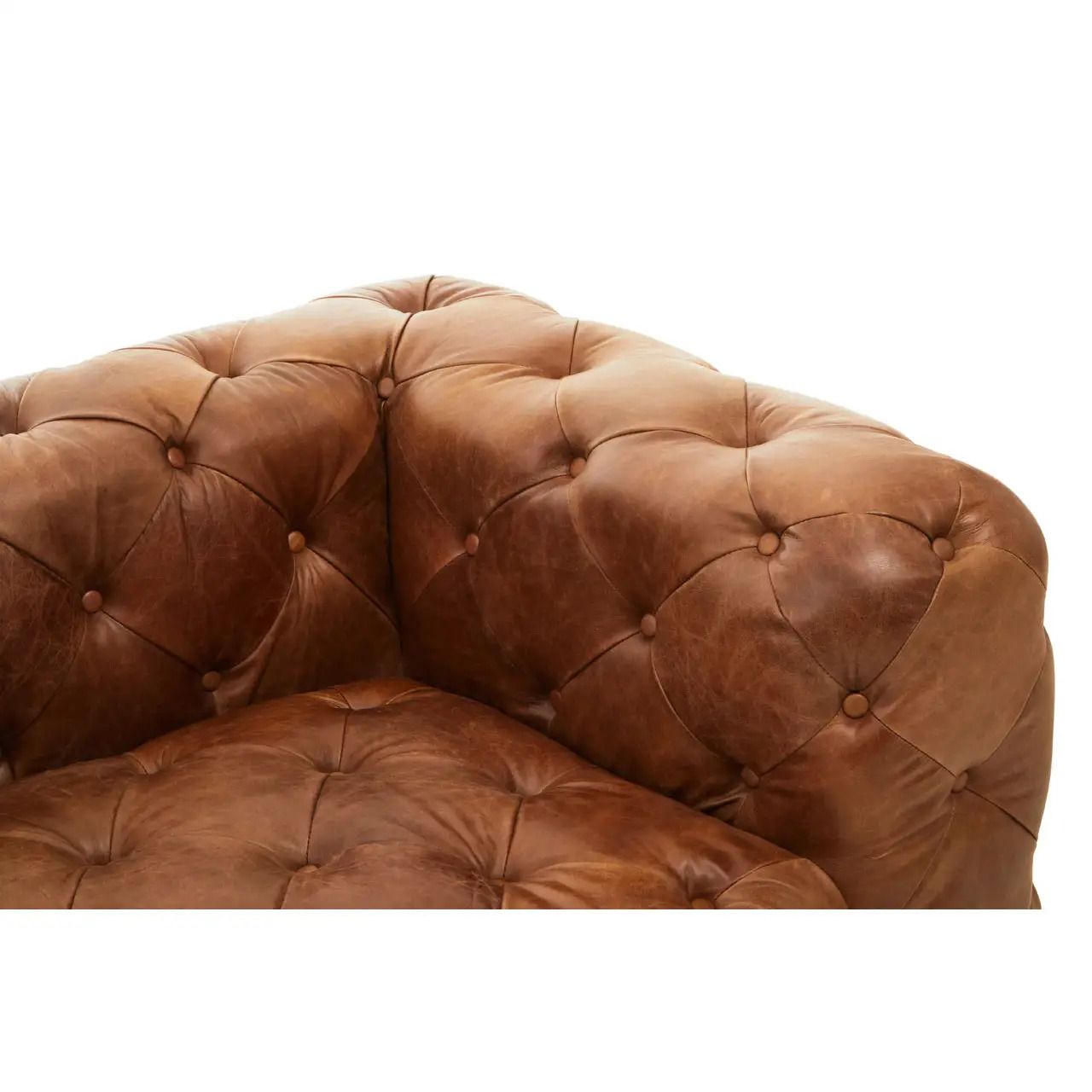 Bespoke Modular Sectional Sofa, 13 Seats Total, Mid Century Modern Tufted Chesterfield Adaptation, Tan Aniline Leather photo buy