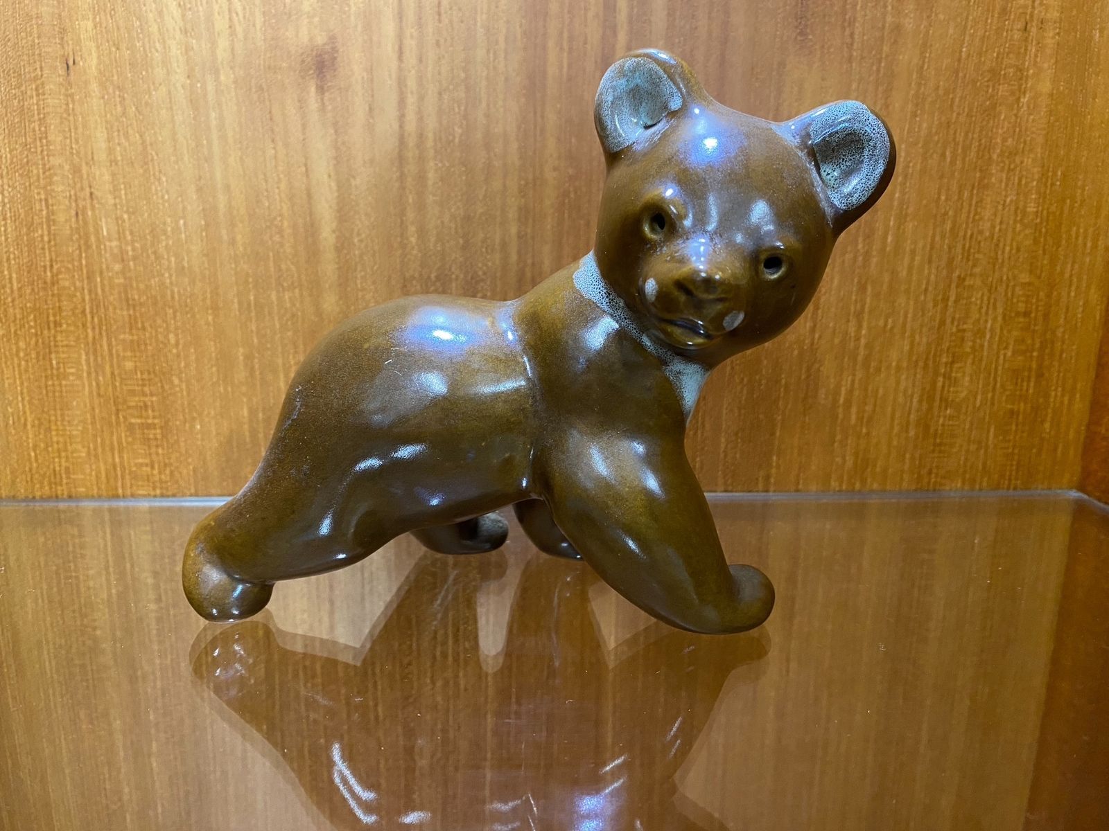 Bohemian Czech Made In Czechoslovakia "Shoglova" Teddy Bear Figurine Statue