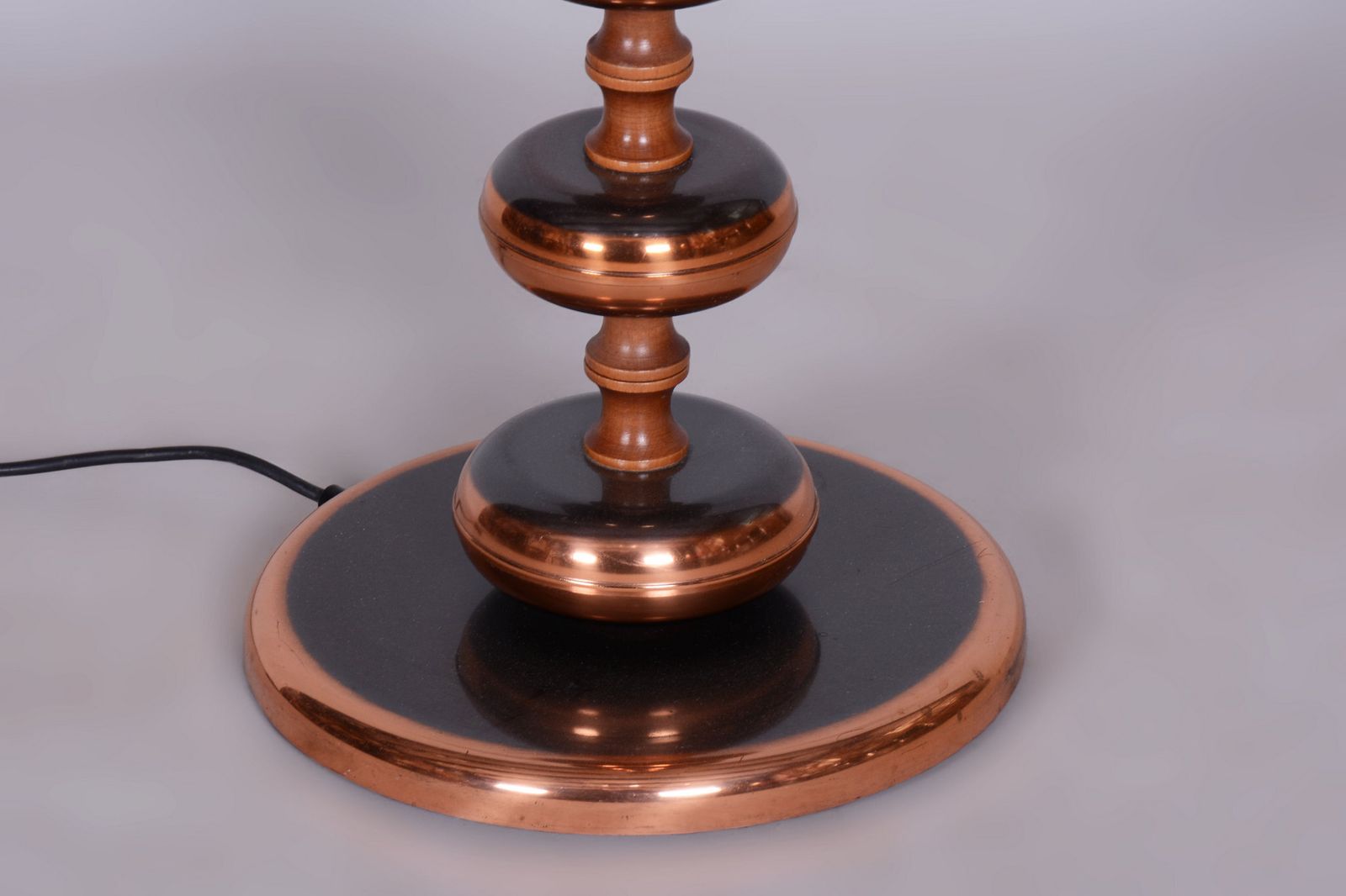Restored Mid Century Floor Lamp, Steel, Copper, Czech, 1960s photo 550.0