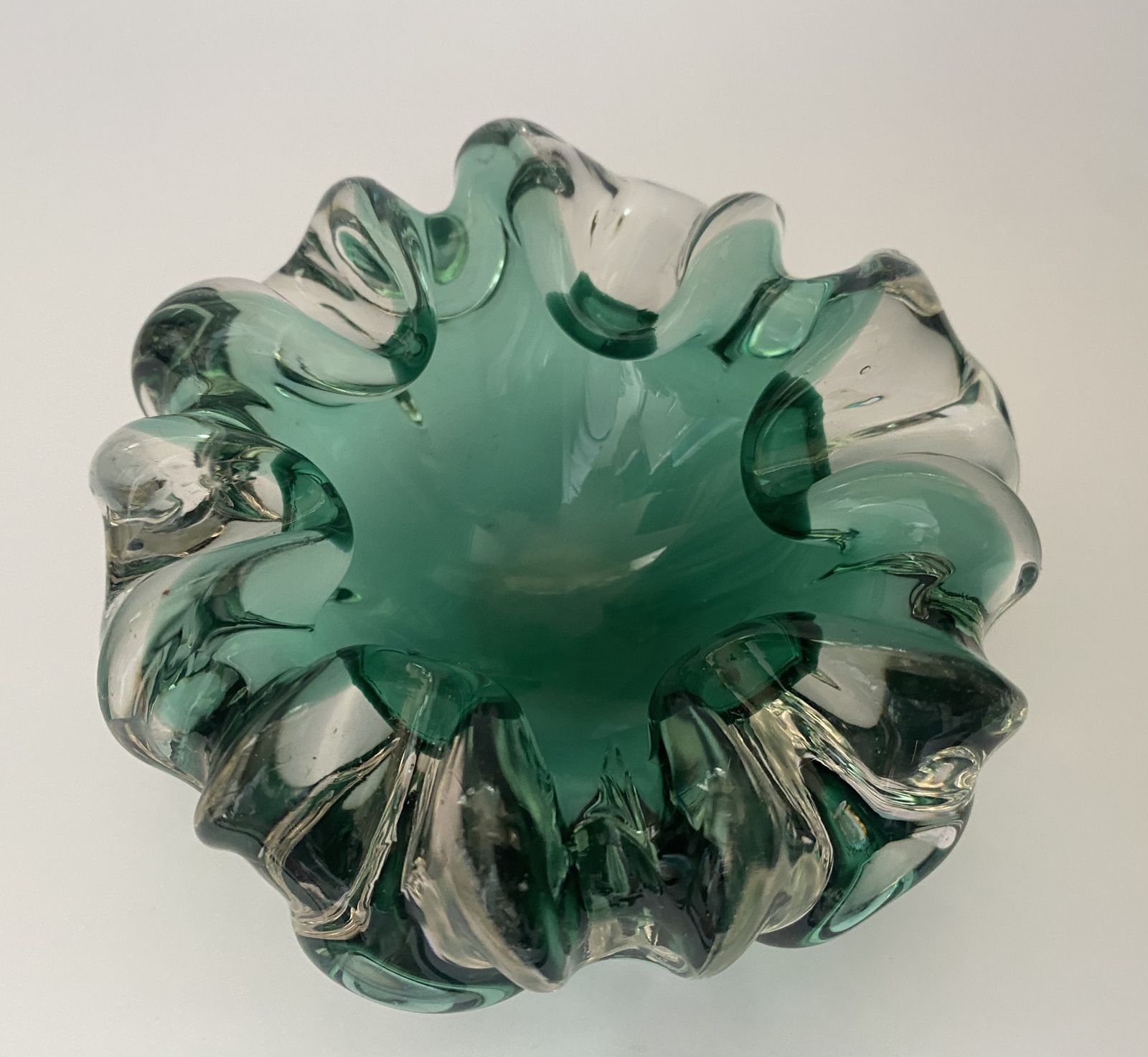 Vintage, 1960’s, Murano Sommerso, Italian Art Glass Bowl photo buy
