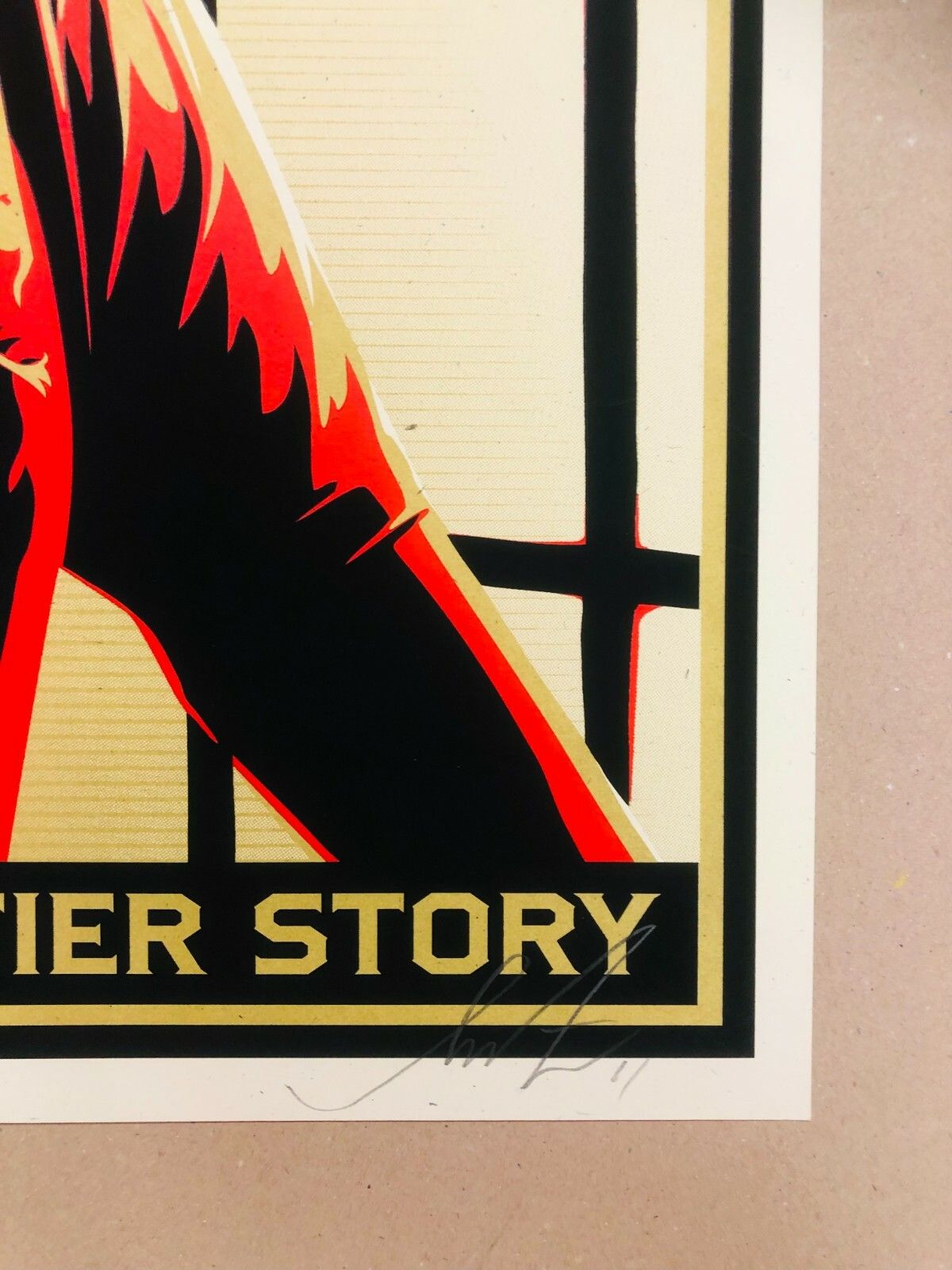 Shepard Fairey, 2014 Wind Chases The Sun Original Silkscreen Cm 61.3 X 46 photo vinterior