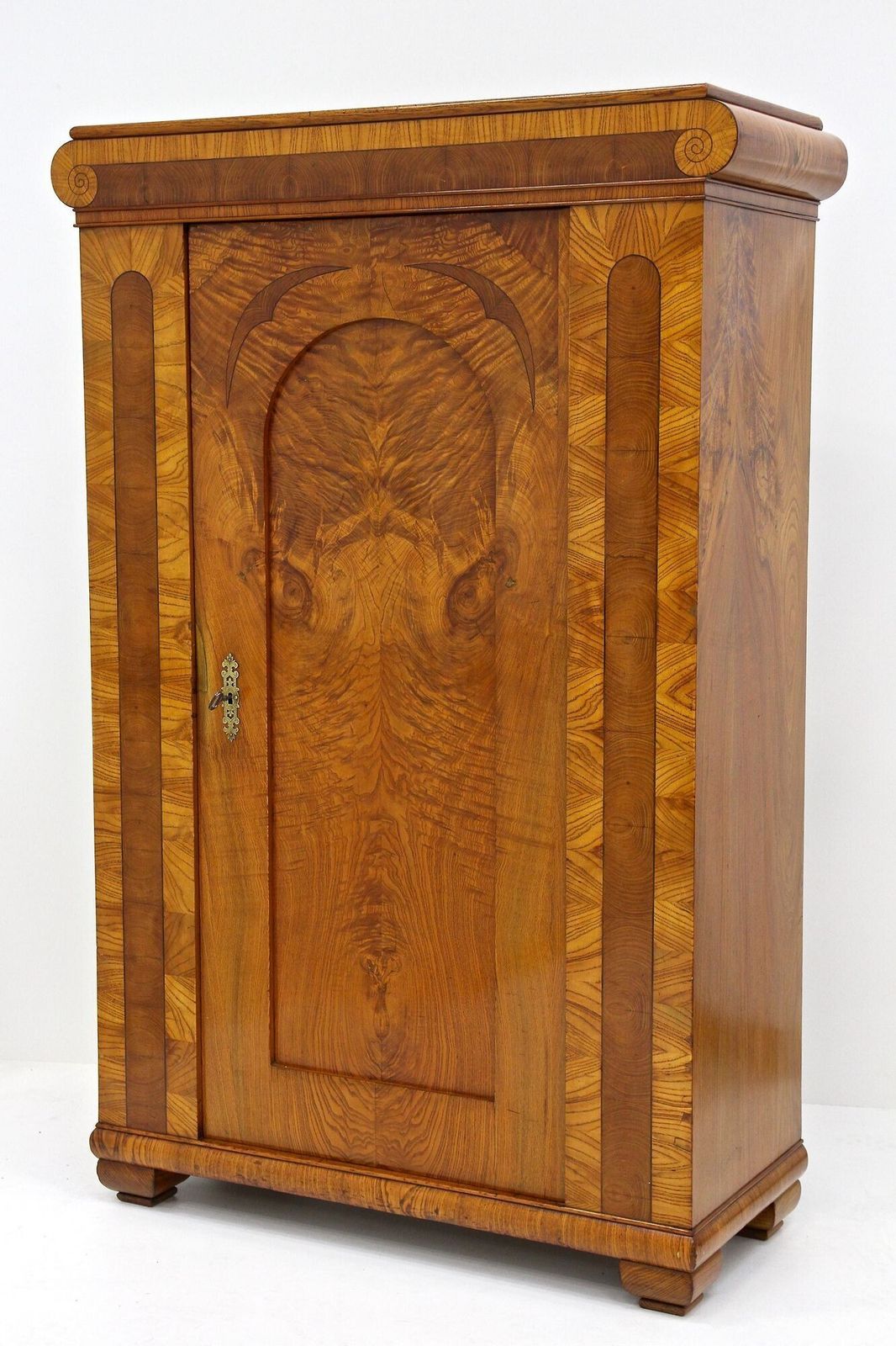 19th Century Biedemeier Cabinets   Pair, Ashwood With Inlay Works, Cz Ca. 1860 photo buy