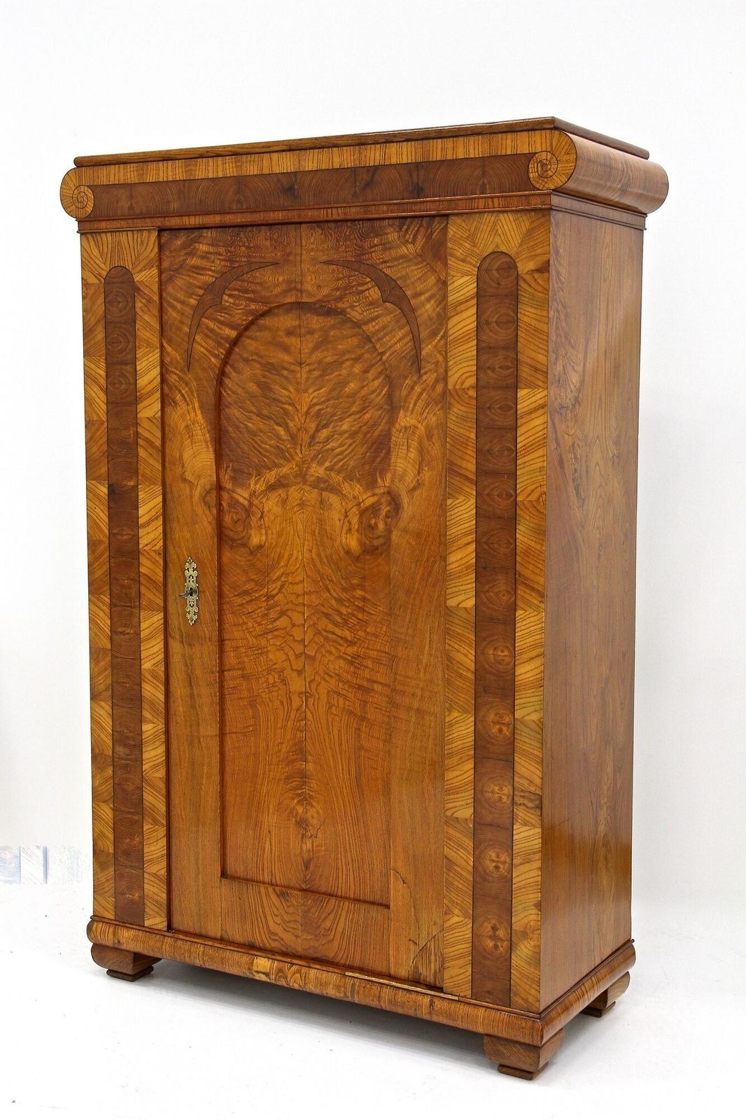 photo buy 19th Century Biedemeier Cabinets   Pair, Ashwood With Inlay Works, Cz Ca. 1860