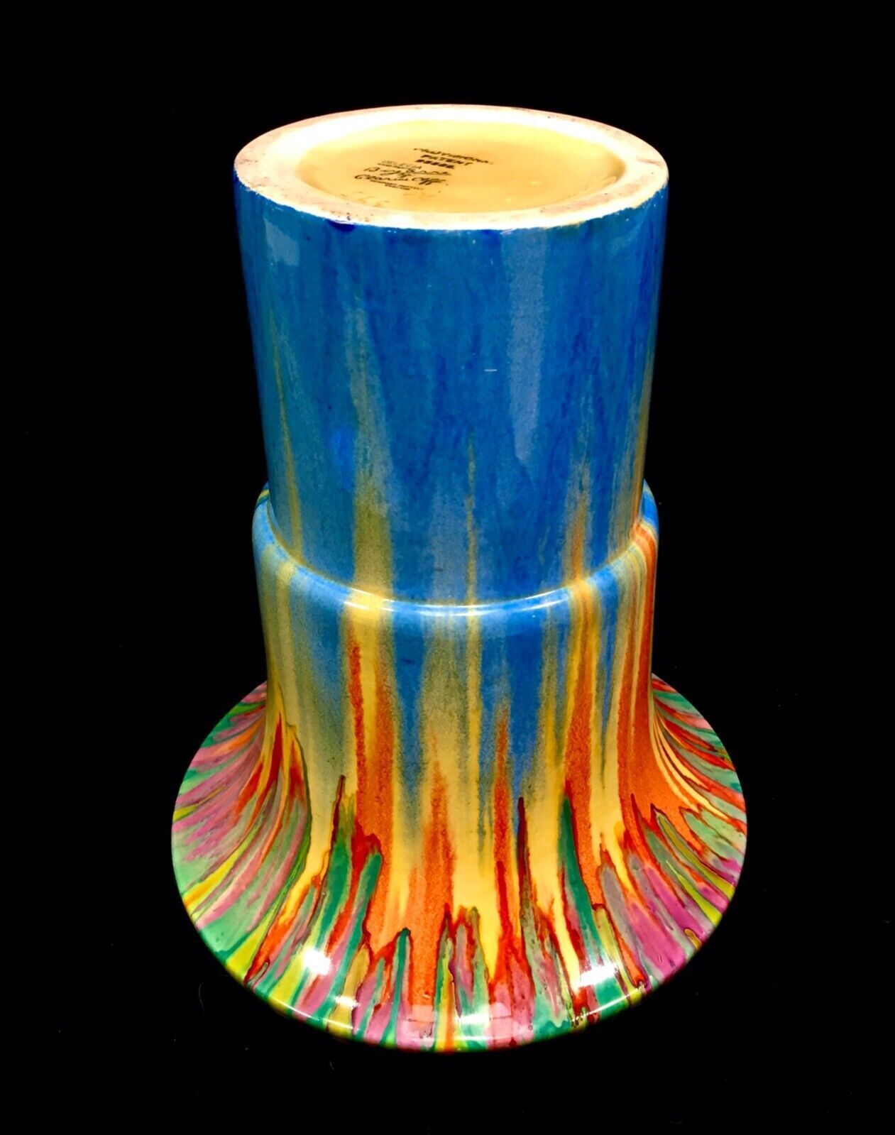 photo for sale Antique Clarice Cliff   Delecia 375 Archaic Vase Art Deco Pottery Bizarre C1930
