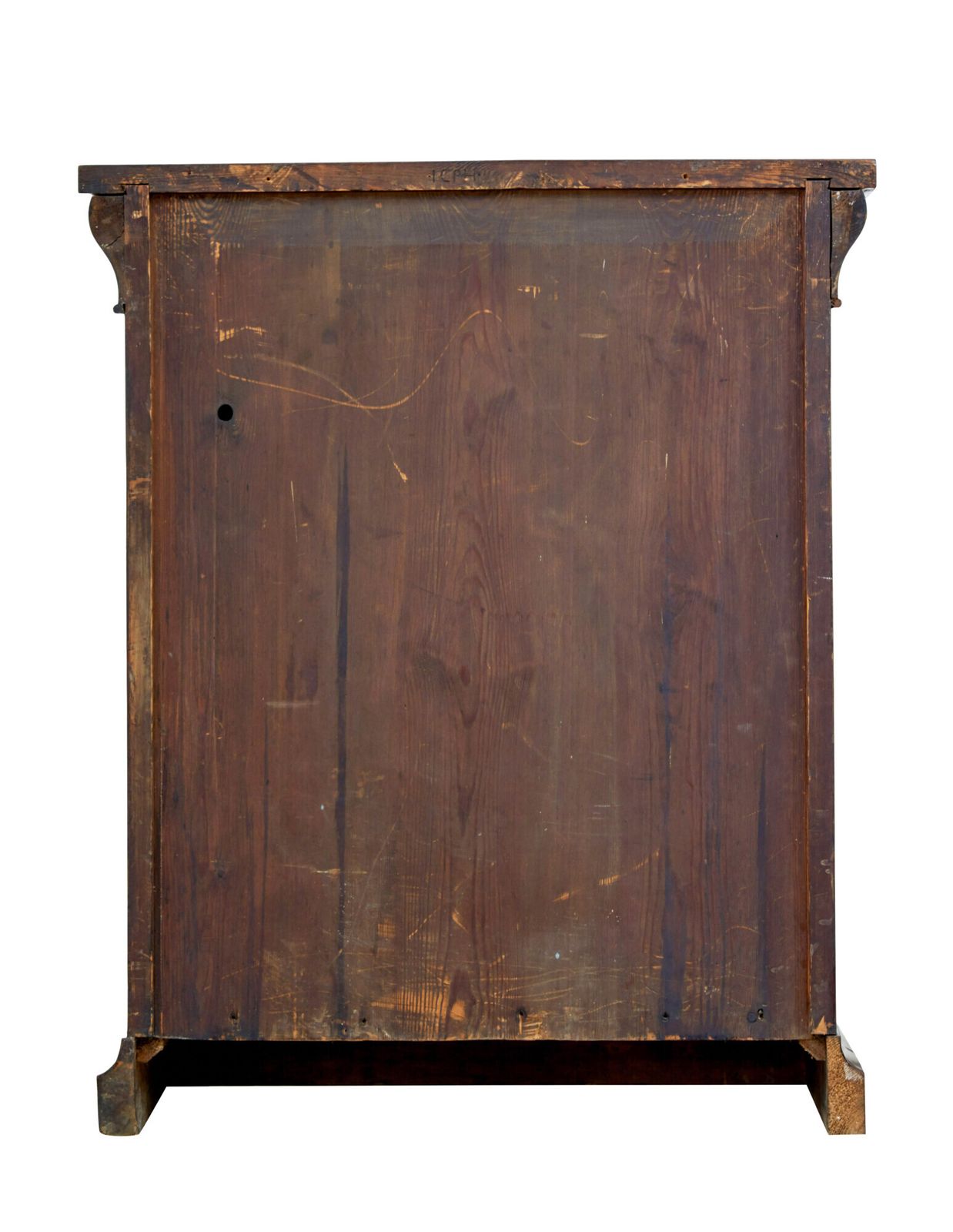 Mid 19th Century Danish Empire Mahogany Mirror On Cabinet photo vinterior