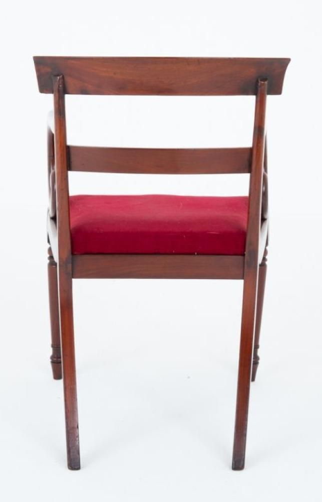 Period Regency Desk Chair Mahogany photo Furniture