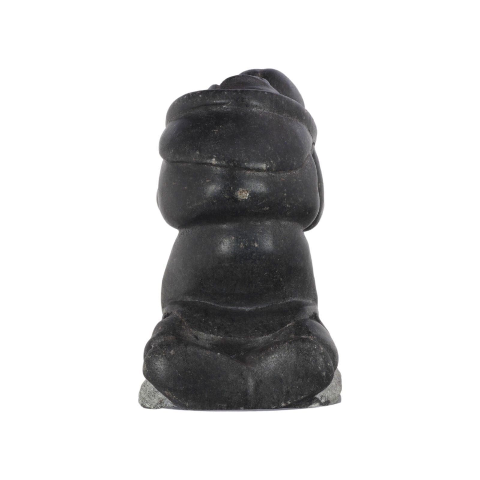 Vintage Inuit Eskimo Stone Carving Signed Inuit Mother & Child & Fish photo Home Decor