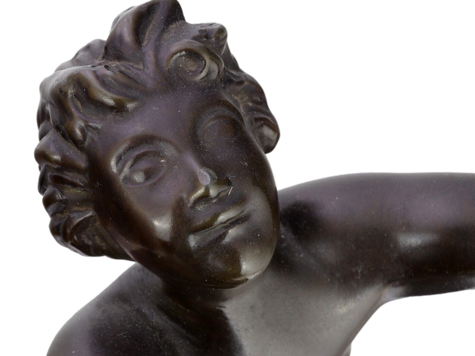Just Andersen Denmark / Danish Art Deco Metal Merman & Fishes 2114 photo vinterior