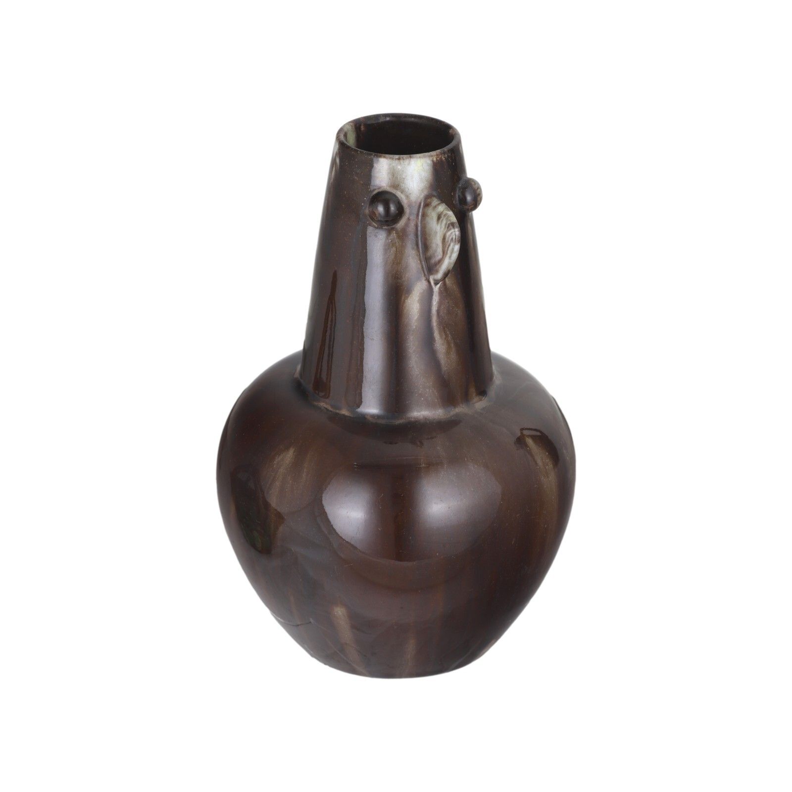 Linthorpe Pottery Rare Christopher Dresser Face Vase