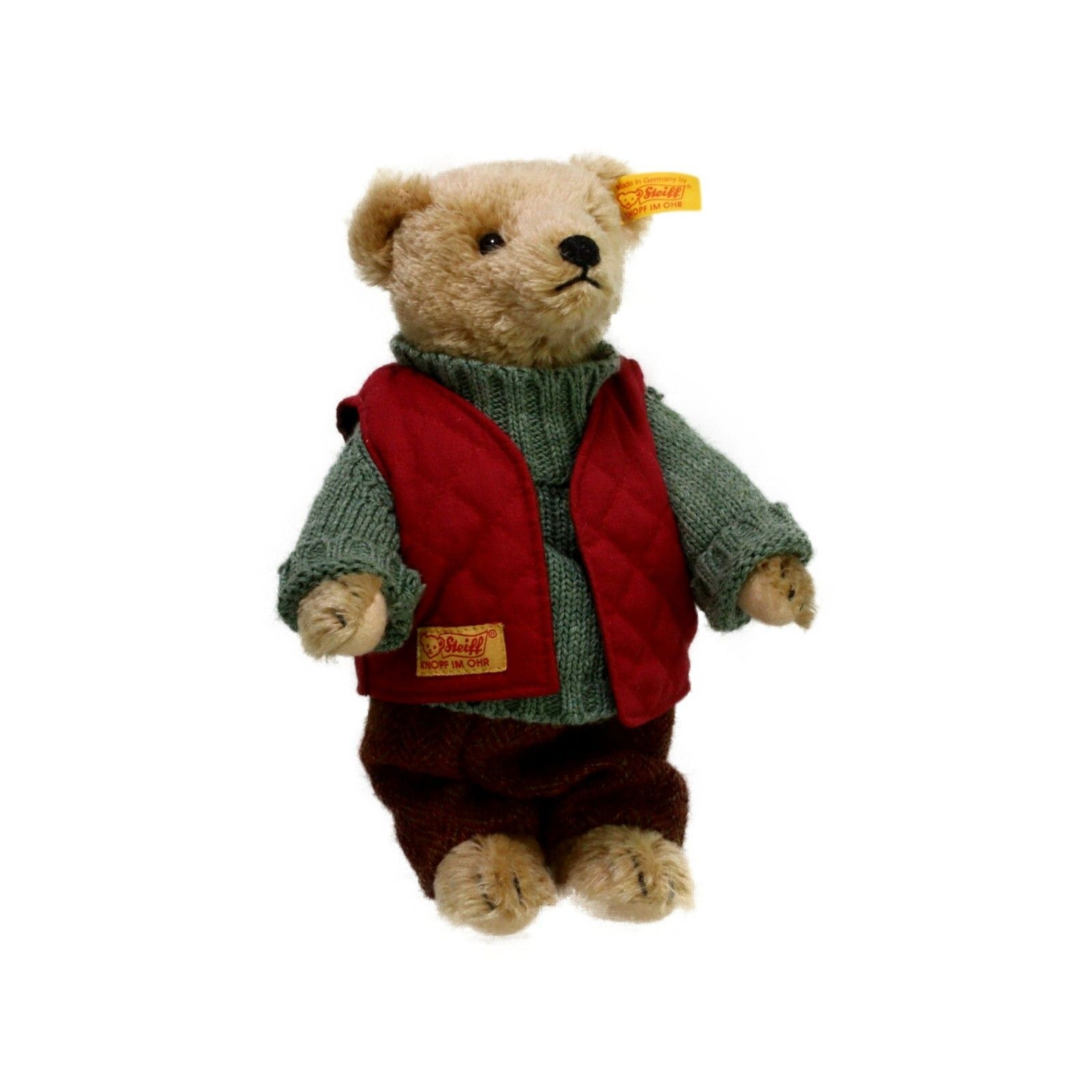 Collectible Traditional Steiff Teddy Bear Classic Mohair 028625 23cm Tall photo Home Decor