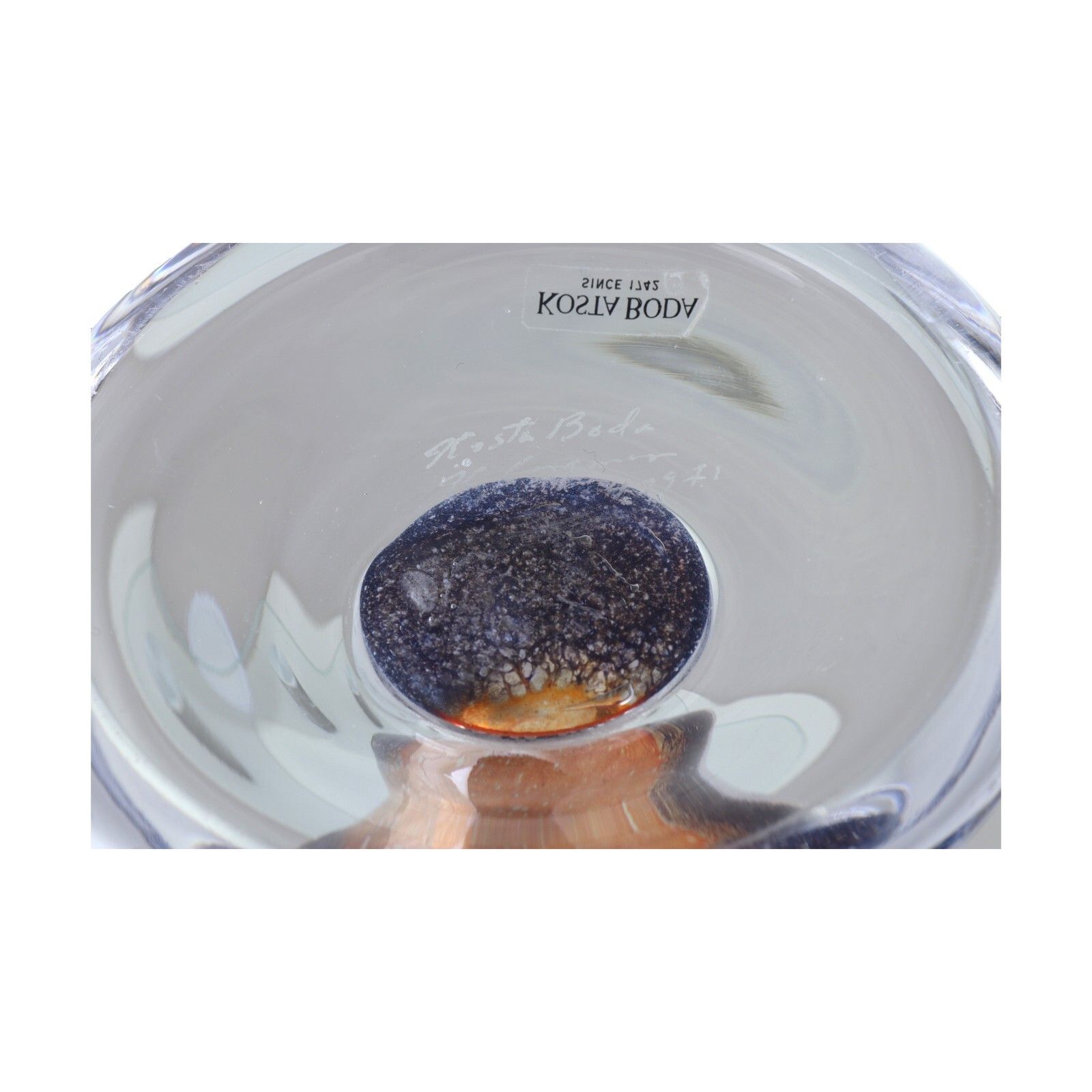 Kosta Boda Glass Kjell Engman Sweden Twister Glass Vase 13 1/2" photo for sale