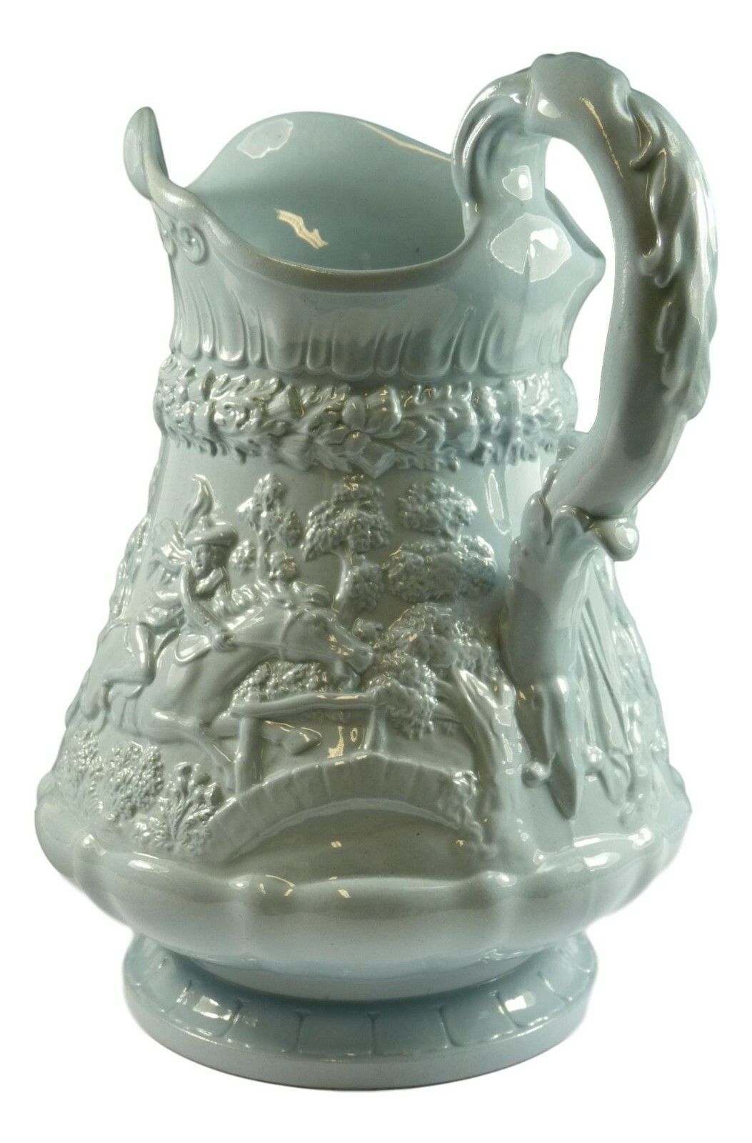 Antique William Ridgway & Son Tam O'shanter Relief Moulded Jug 9 1/2" 1835 photo furniture