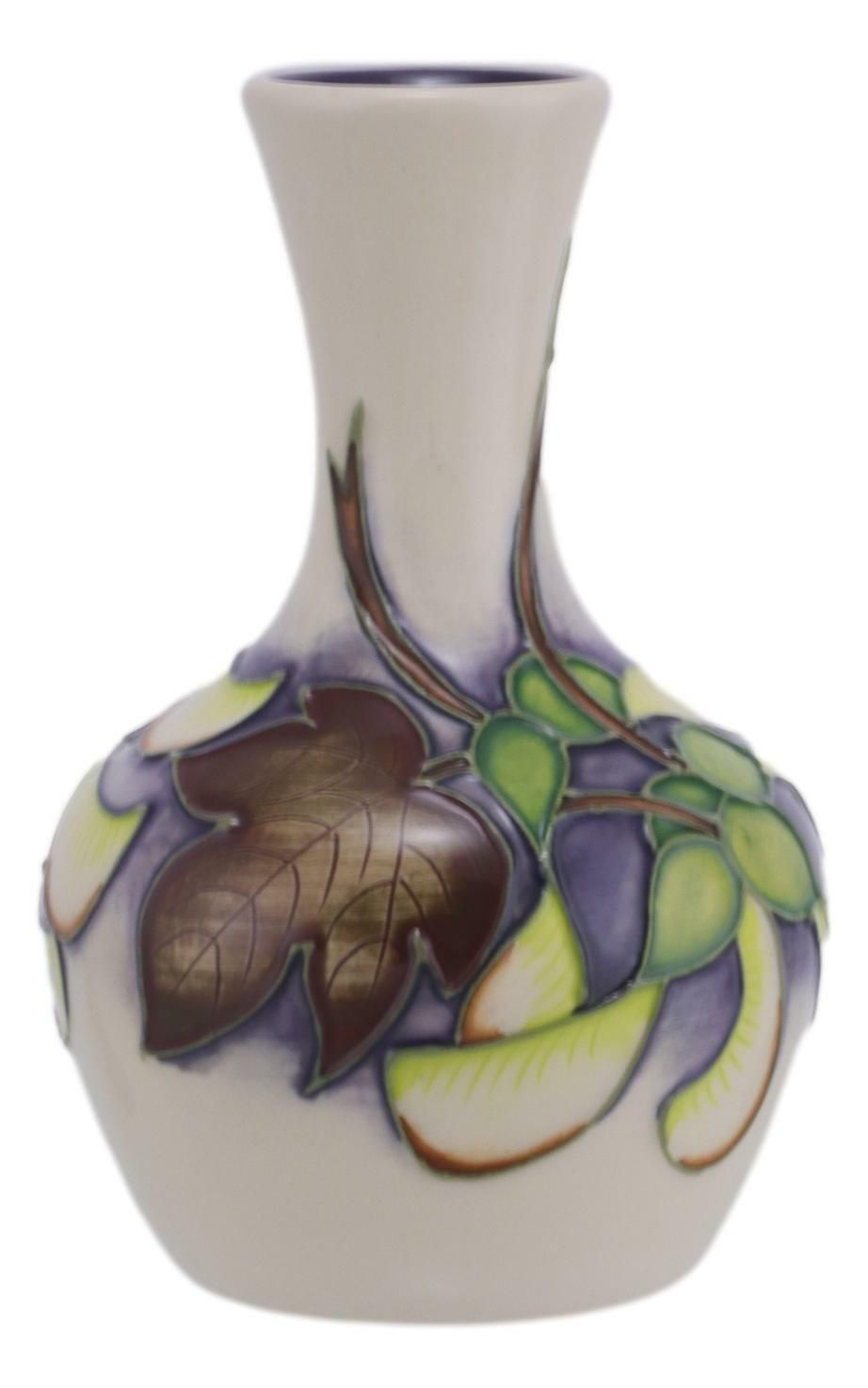 Moorcroft Pottery Sycamore Vase 4" (10.25cm) 2012 Collectors Club photo 149.0