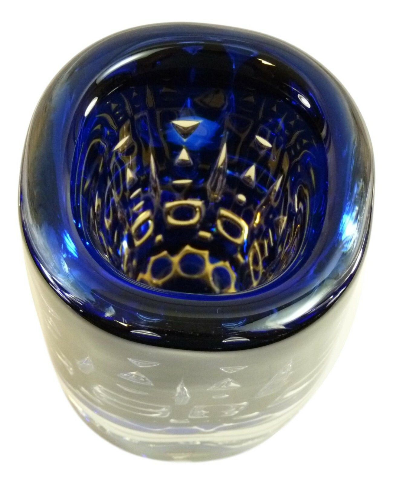Orrefors Glass Ingeborg Lundin Ariel Vase 7" photo for sale