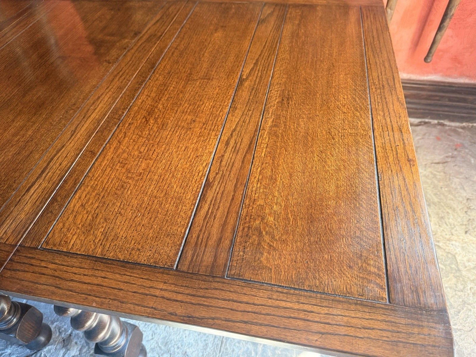Rustic Farmhouse Twisted Barley Vintage Drop Leaf Breakfast Kitchen Dining Table photo 399.0