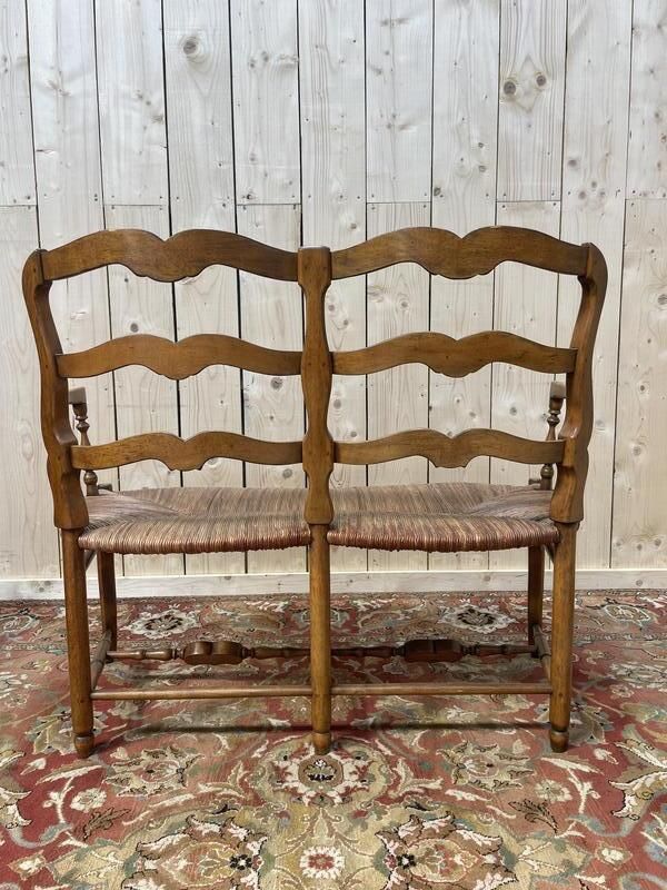 Banquette Radassier Paillée De Style Louis XV Provençal photo Furniture
