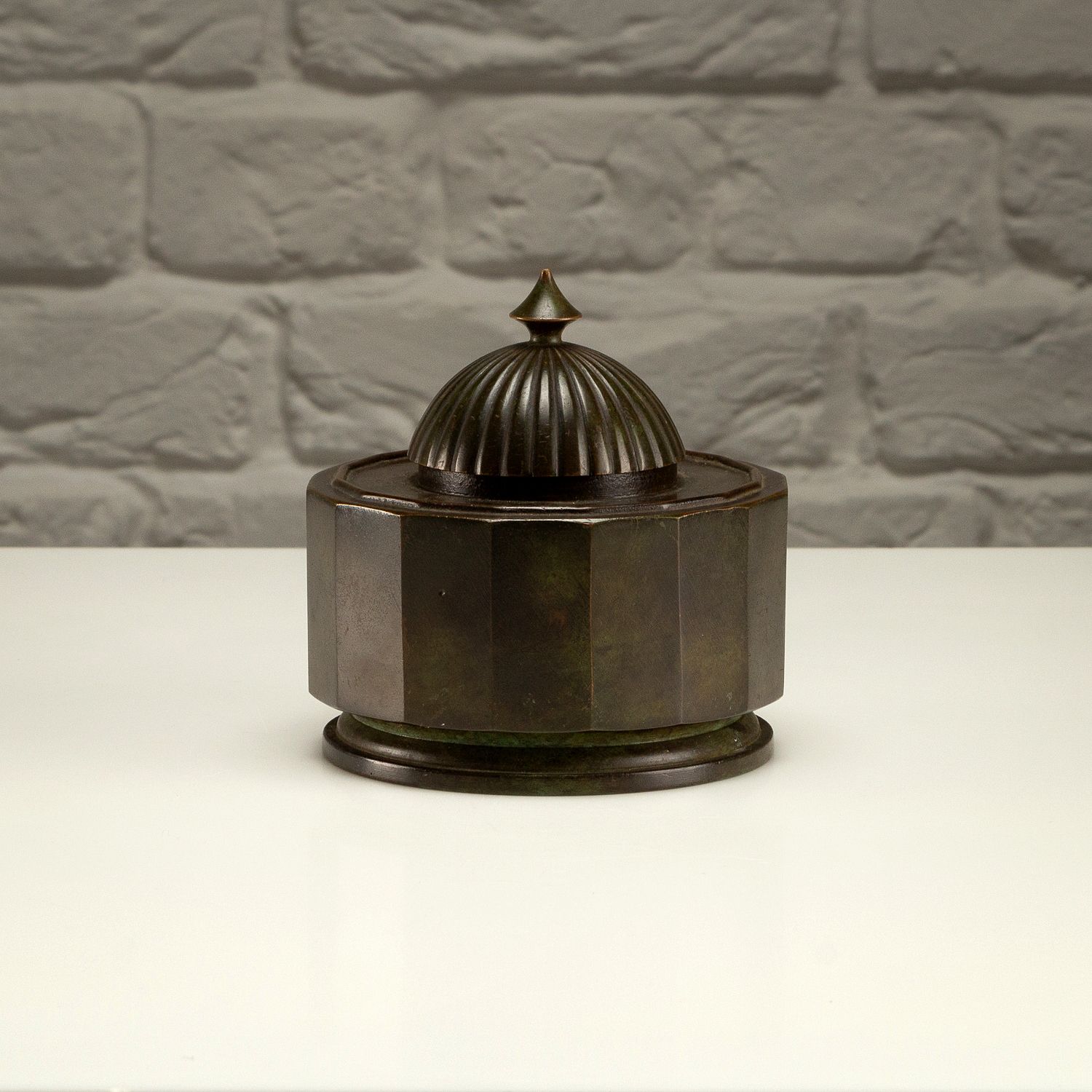 Bronze Inkwell, Gab, Sweden, 1930s photo Home Decor