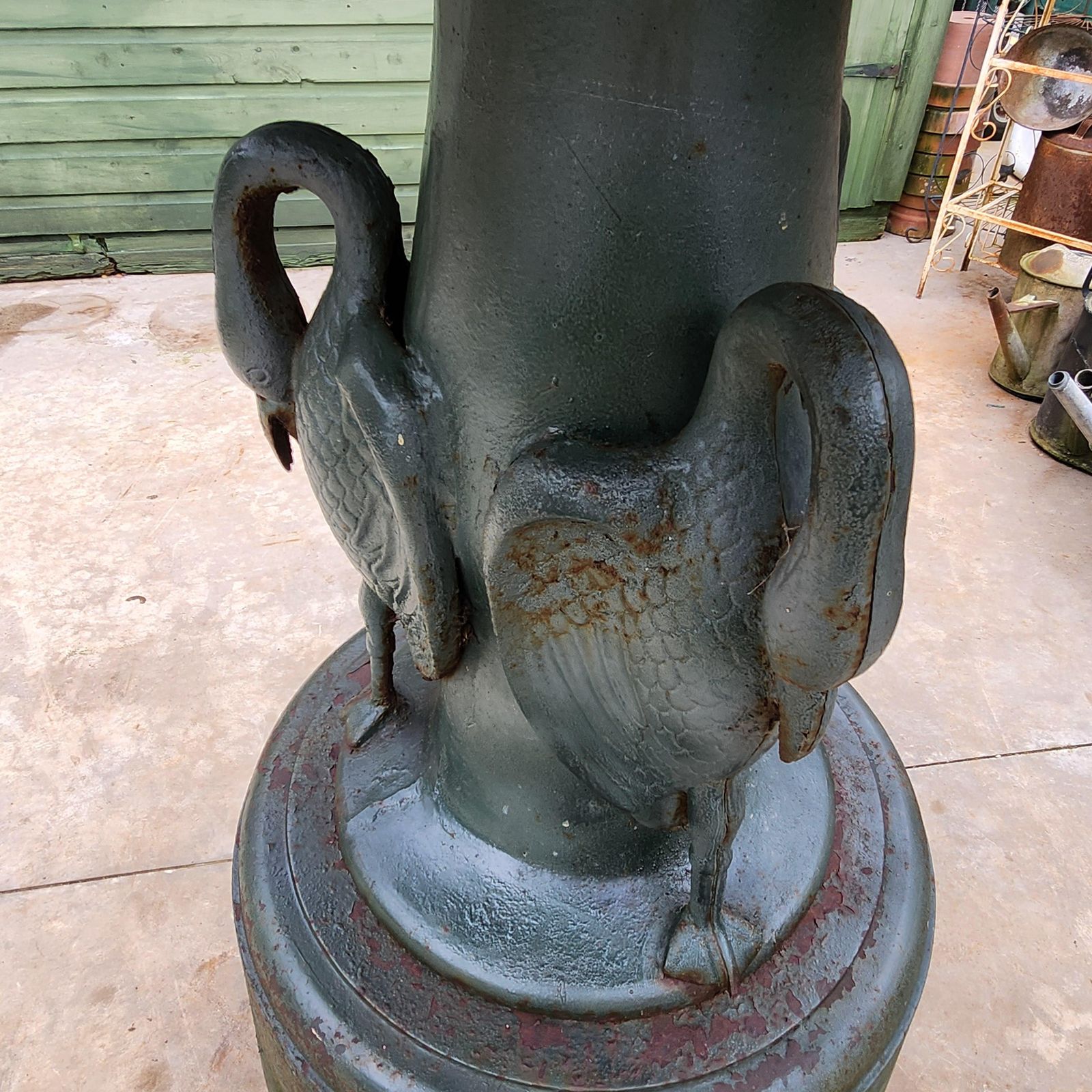 19th Century Cast Iron Garden Fountain   Coalbrookdale Style photo buy
