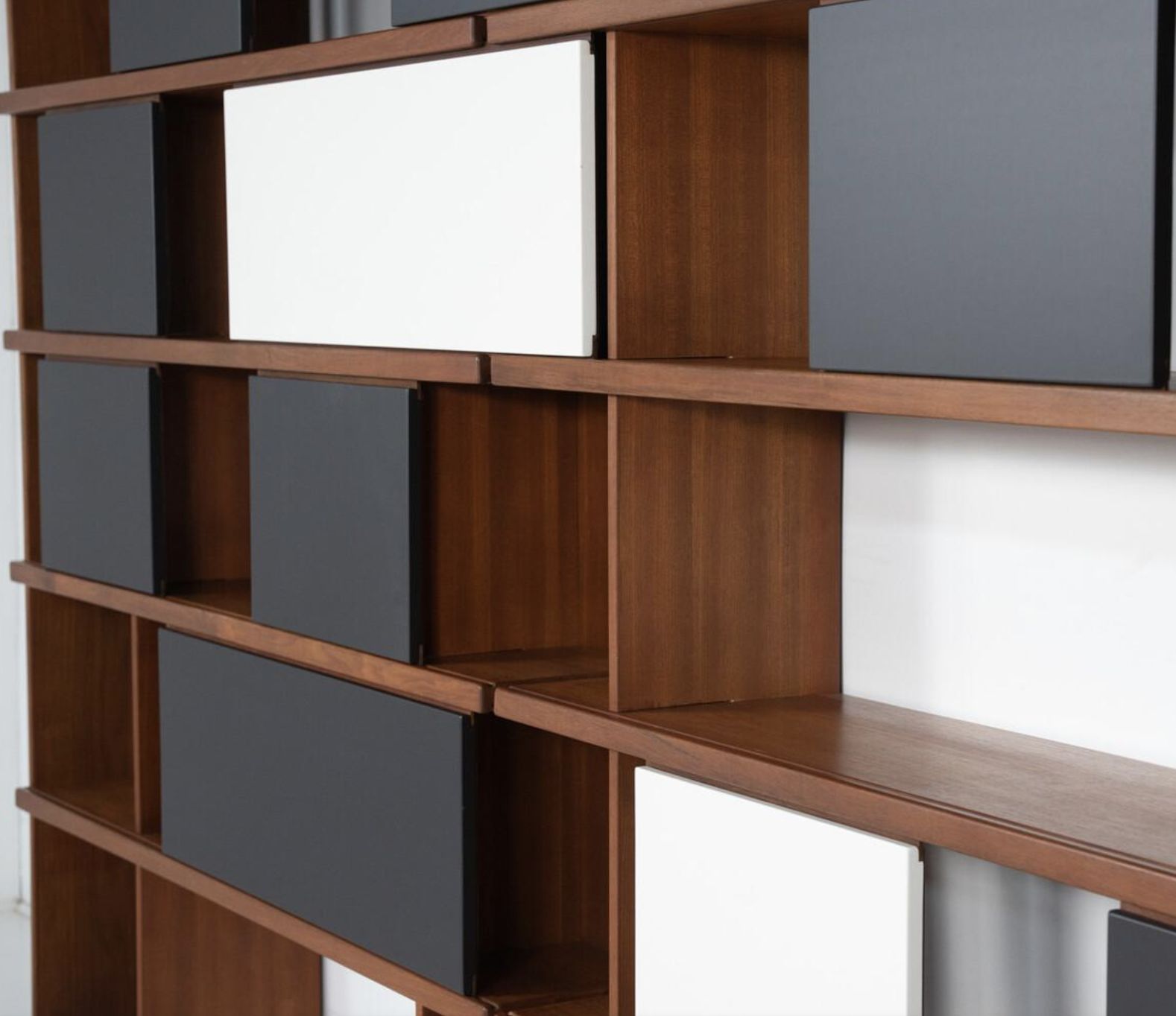 Mid Century Bookcase By Ilmari Tapiovaara, La Permanente Mobili Cantu, 1950s photo vintage