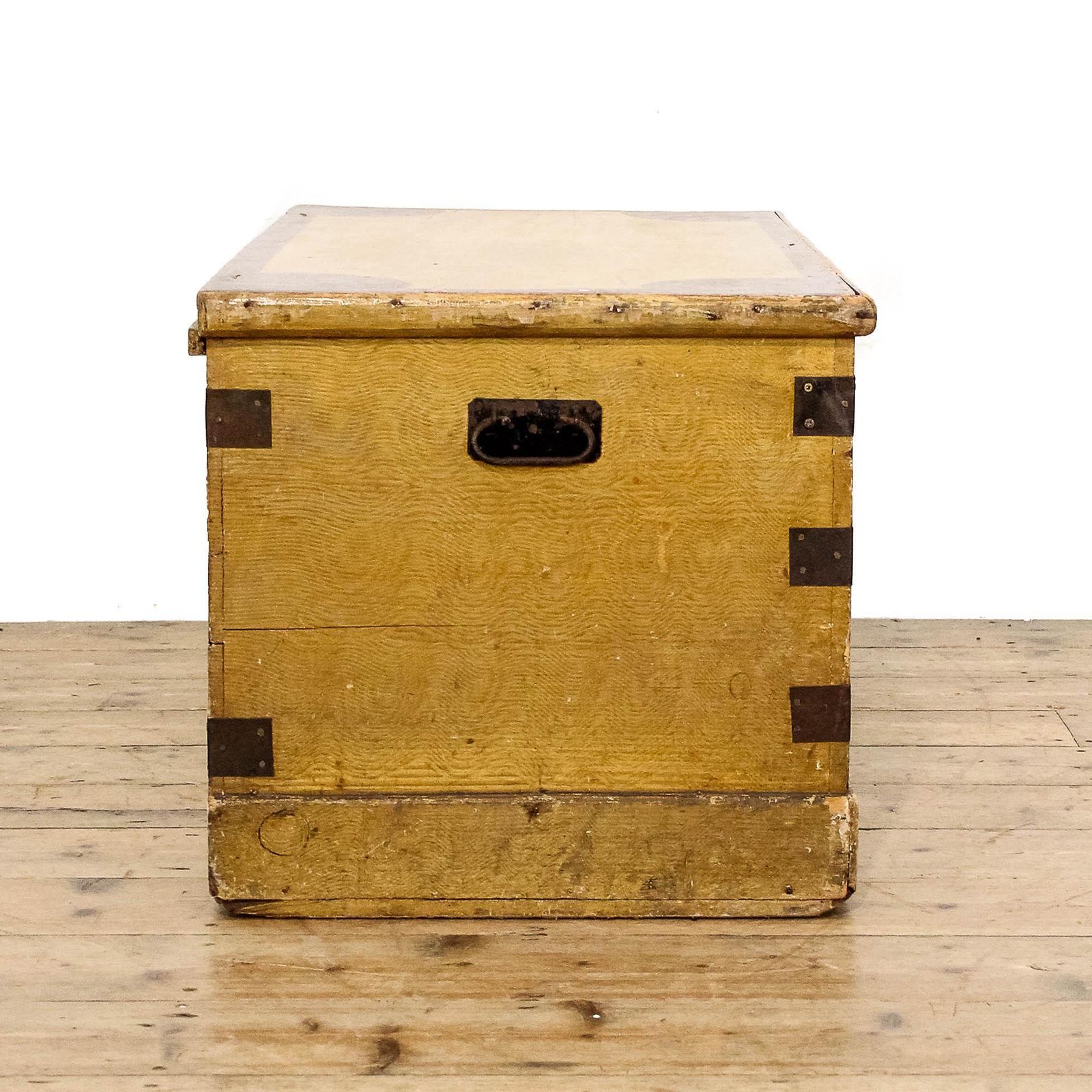 Antique Victorian Pine Trunk | Antique Furniture | Antique Trunk | Antique Storage | Pine Trunks | Blanket photo for sale