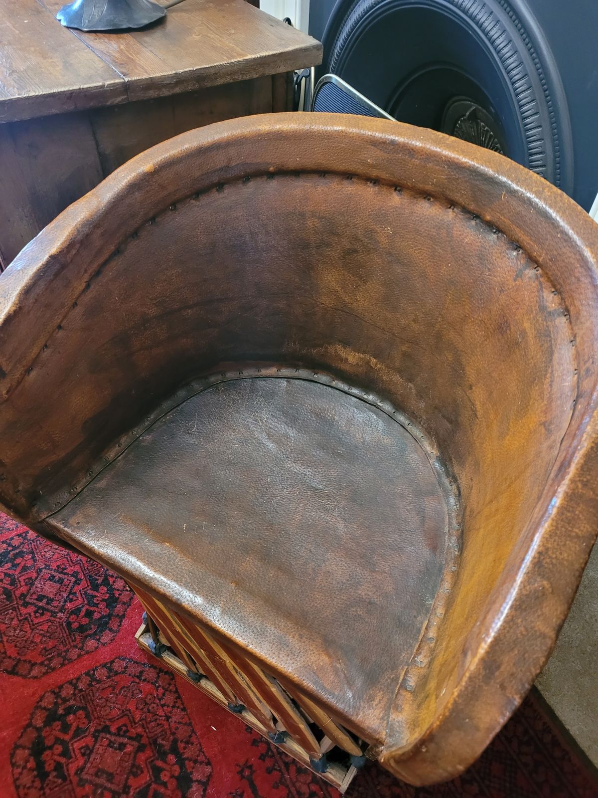 Mexican Equipale Folk Art Mid Century Chair  1970s   Leather And Cedar Wood photo Furniture