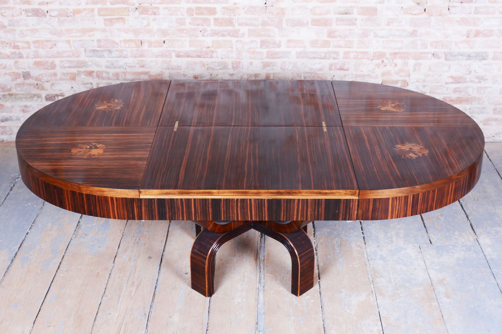 photo vinterior Restored Art Deco Extendable Table, By P. Follot, Ecole Boulle, France, 1920s